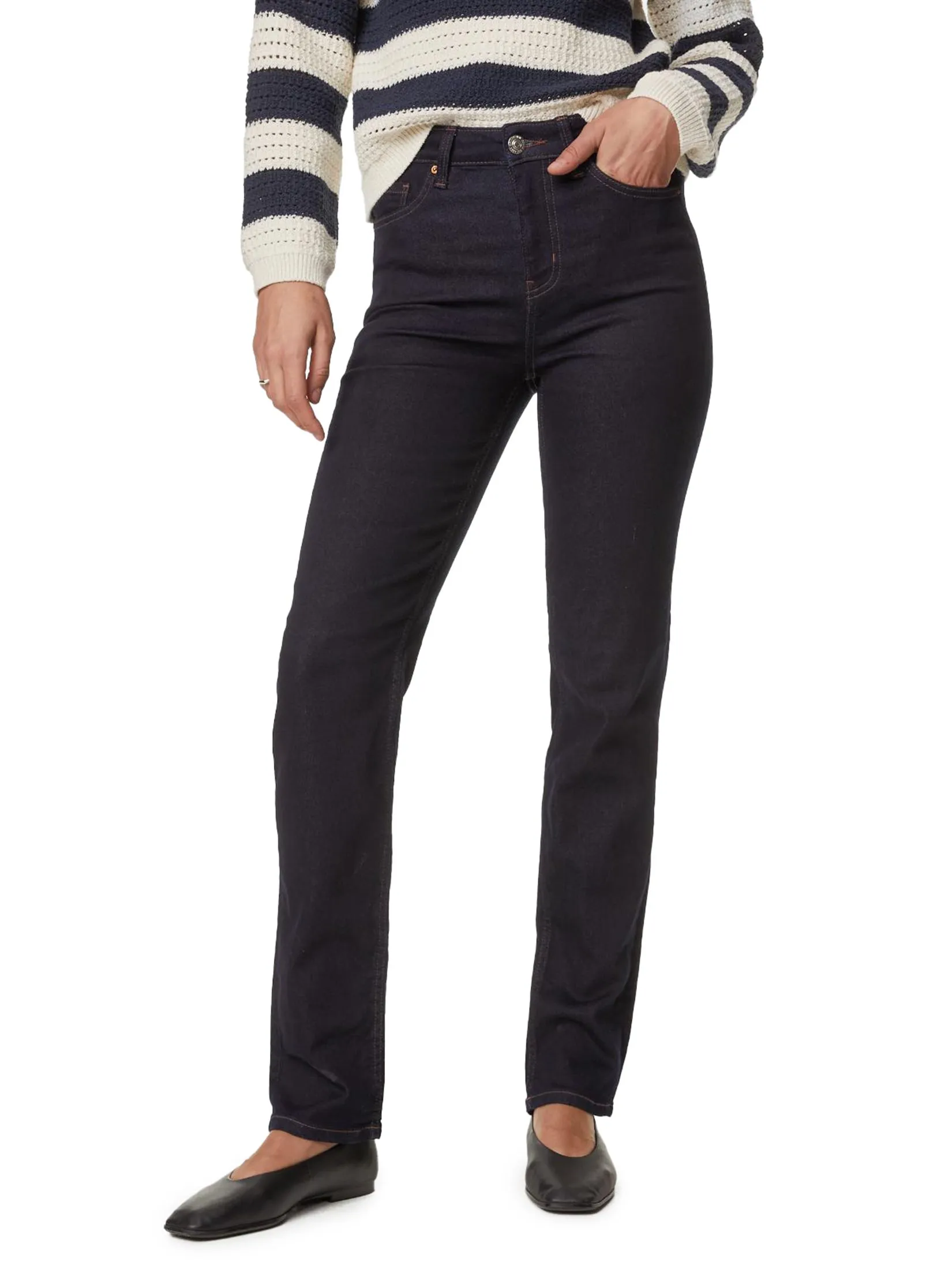 MARKS & SPENCER Women Jeans Straight Leg With Stretch Sienna Indigo Mix MARKS & SPENCER Women Jeans Straight Leg With Stretch Sienna Indigo Mix