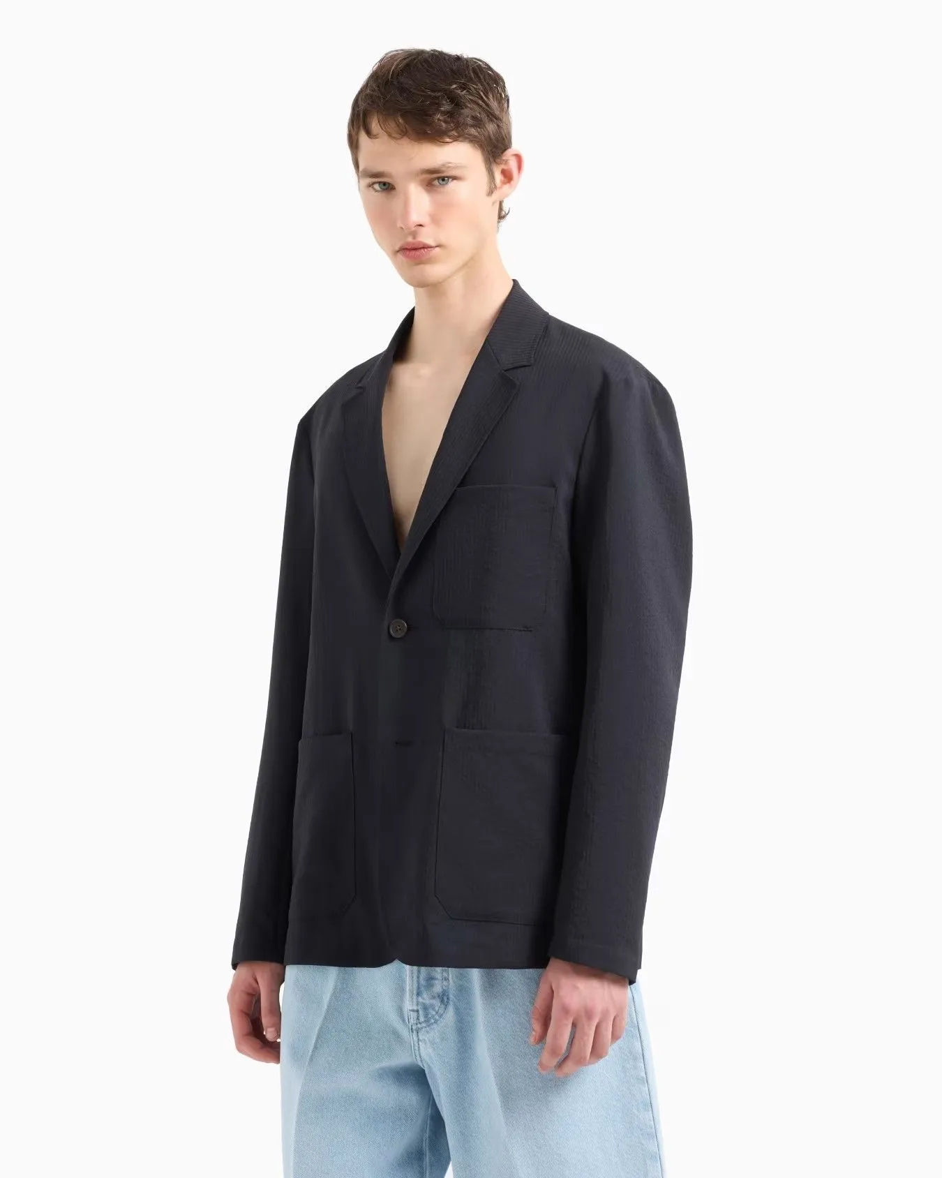 EMPORIO ARMANI Blazer Men EM001154-AF13674-UB118 Blue EMPORIO ARMANI Blazer Men EM001154-AF13674-UB118 Blue