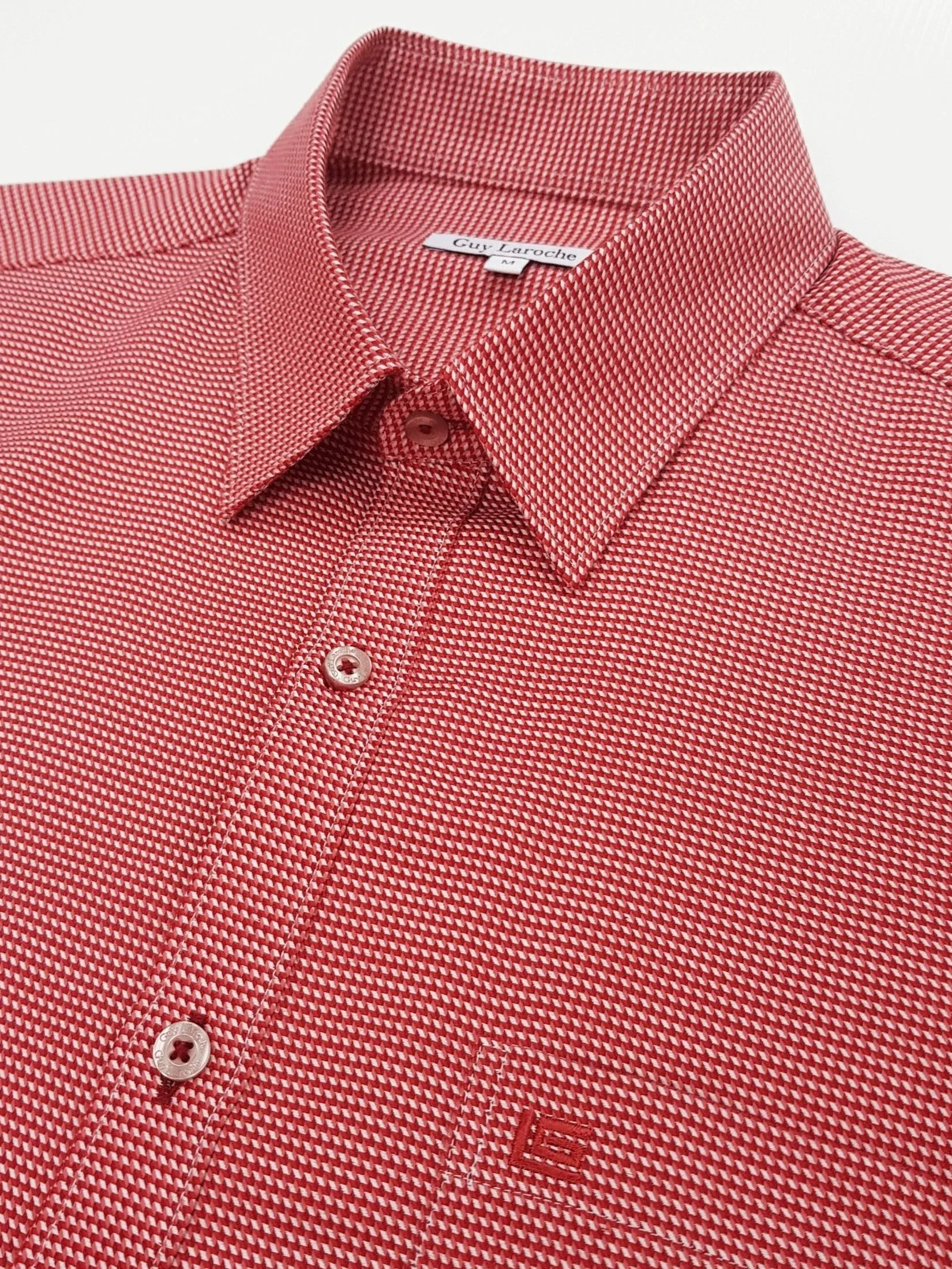 GUY LAROCHE MENWEAR Men's Shirt long sleeves BAB9202S4RE - Red GUY LAROCHE MENWEAR Men's Shirt long sleeves BAB9202S4RE - Red