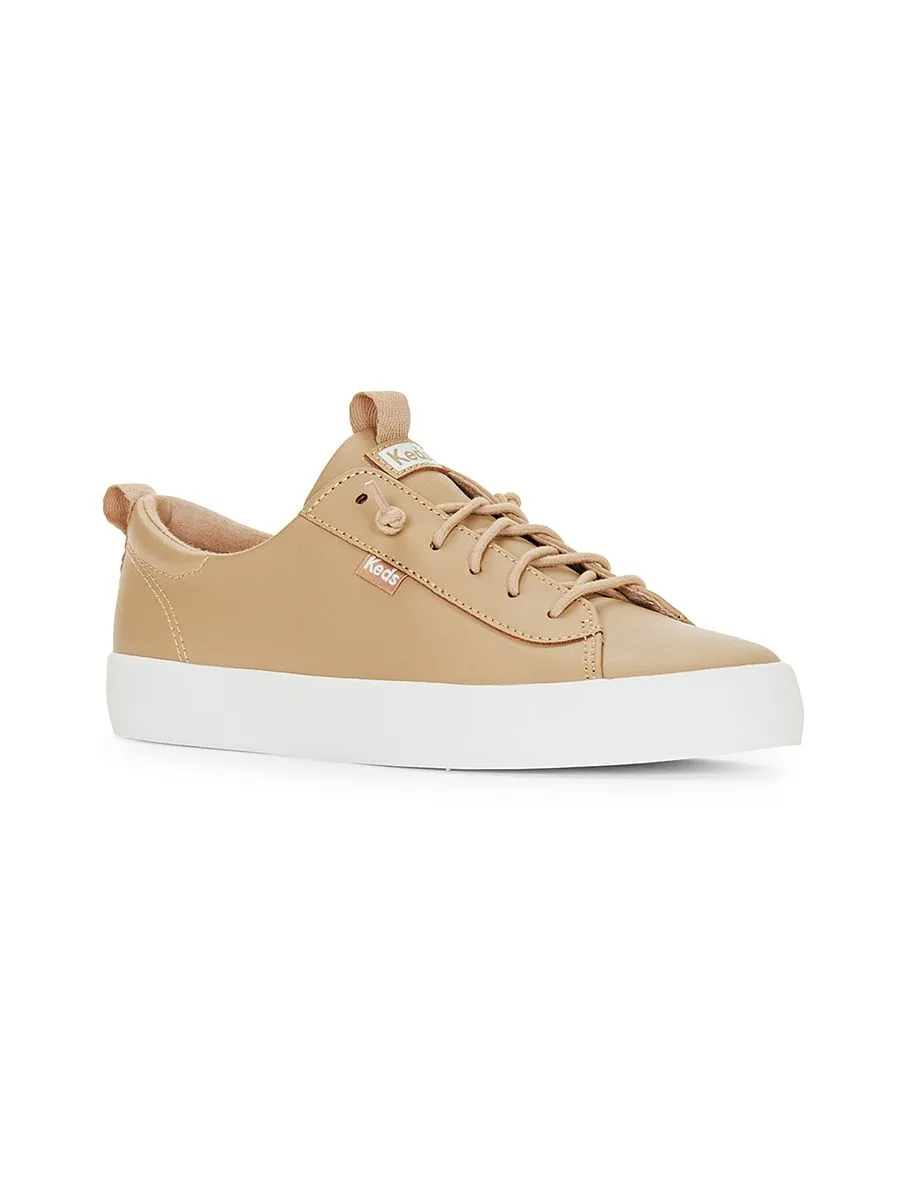 KEDS Women Kickback Leather Taupe Taupe KEDS Women Kickback Leather Taupe Taupe