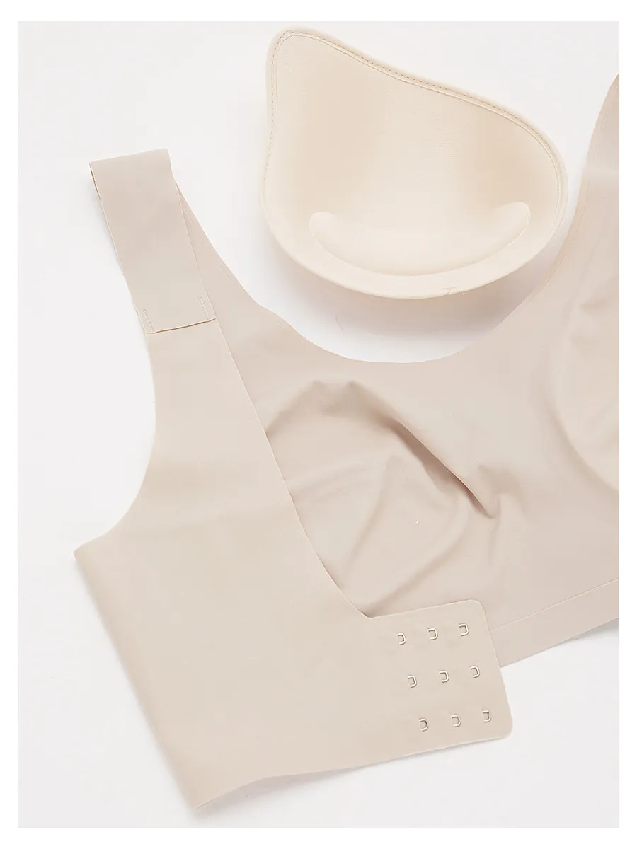 SABINA [Online Exclusive]  Soft Collection Seamless Wireless Bra - Dark Skin