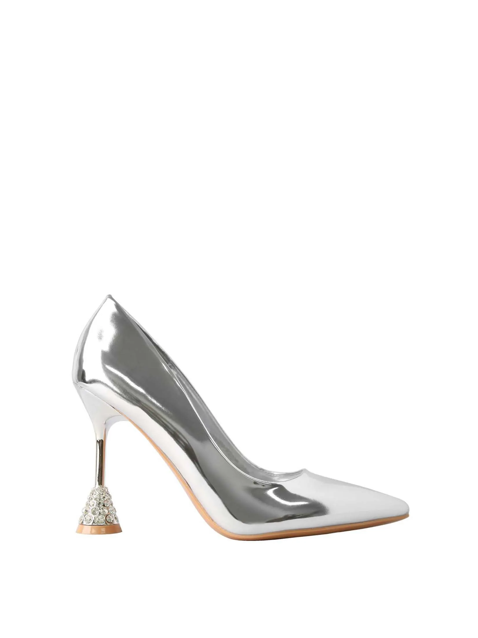 VILLAINS SF LACEY-JWL Women's Pumps SILVER VILLAINS SF LACEY-JWL Women's Pumps SILVER