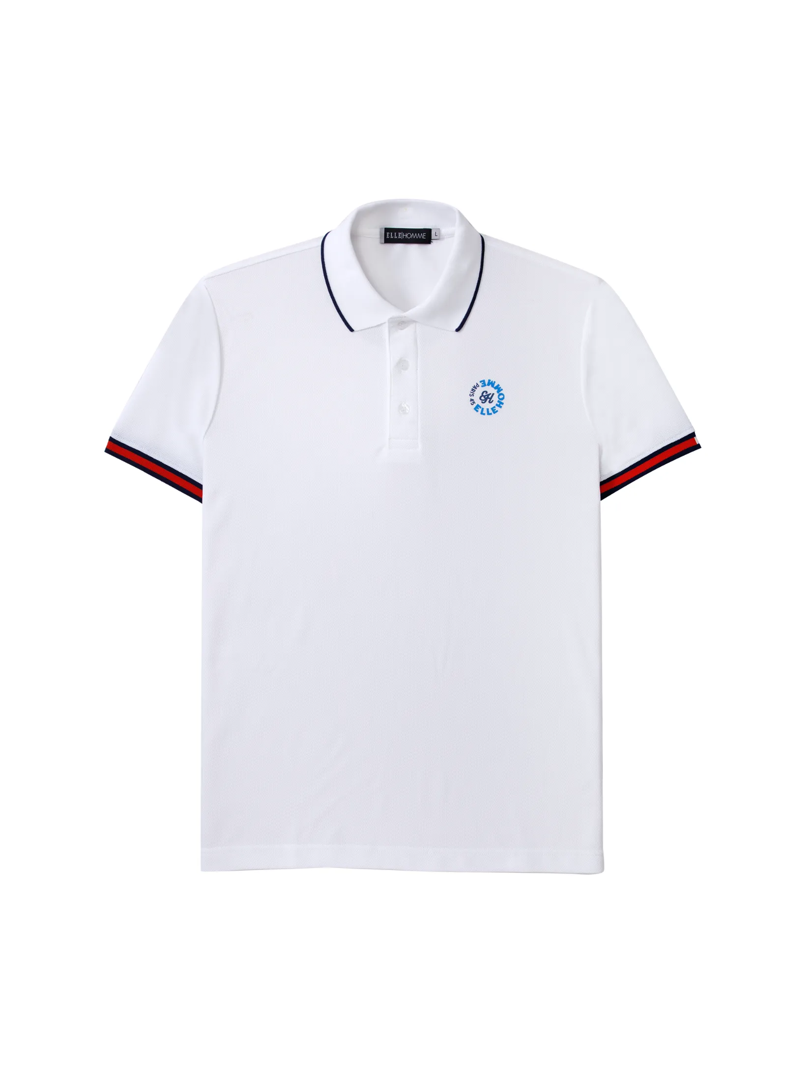 ELLE HOMME Men's POLO Shirt W8K918 - White ELLE HOMME Men's POLO Shirt W8K918 - White