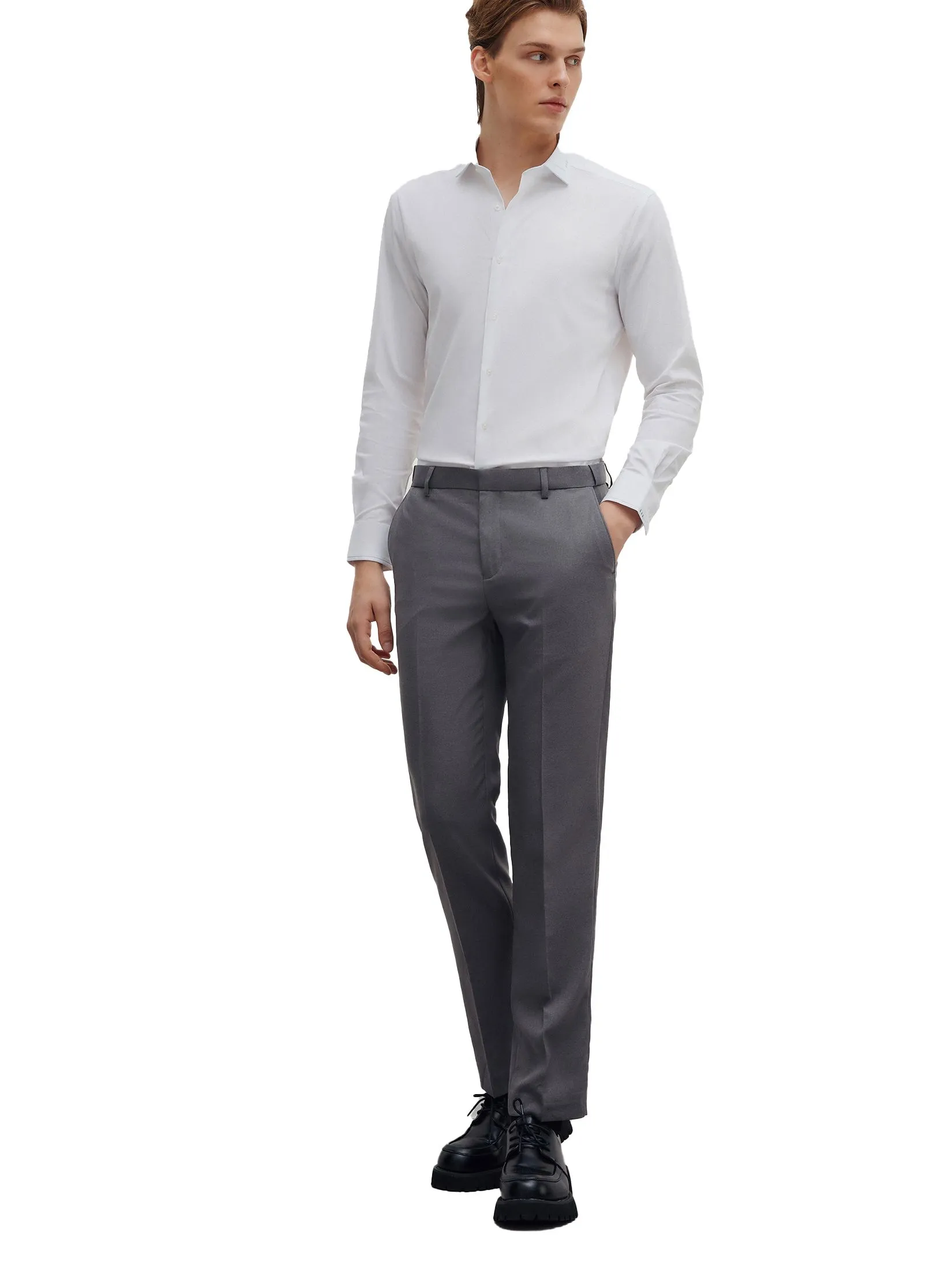 G2000 Men Clothing Non -Iron Smart Fit Shirt  Smart Fit - White G2000 Men Clothing Non -Iron Smart Fit Shirt  Smart Fit - White
