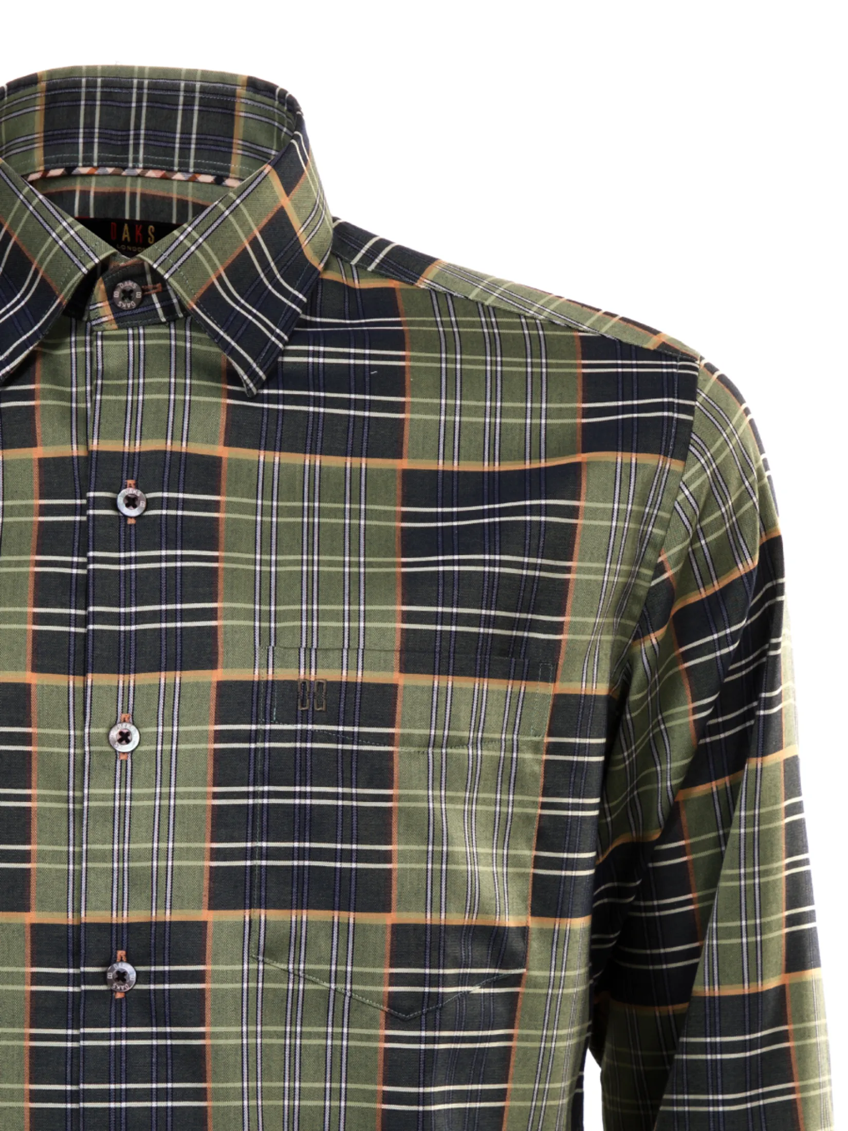 DAKS MEN Long Sleeve Shirt Smart Fit Green DAKS MEN Long Sleeve Shirt Smart Fit Green