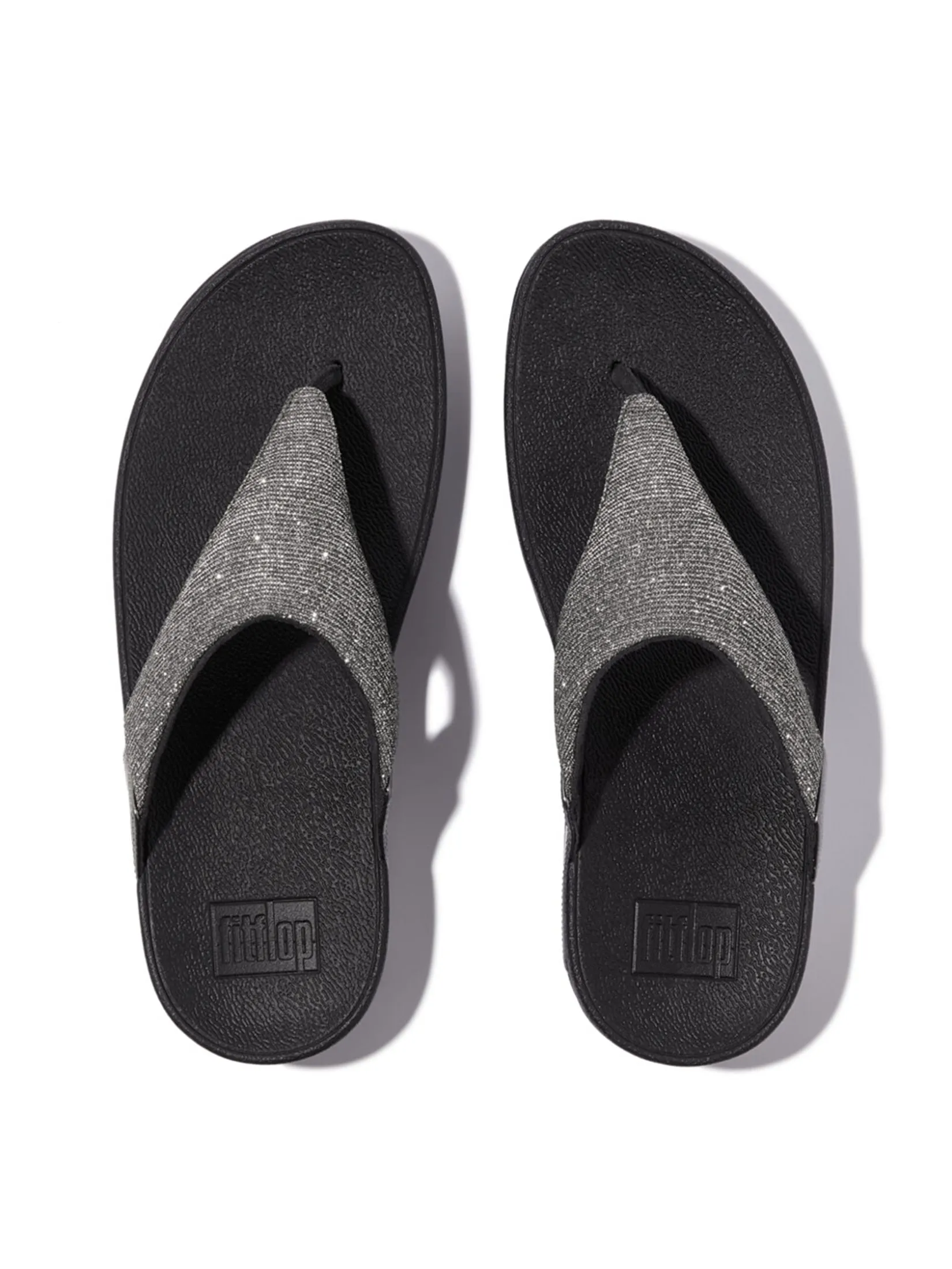 FitFlop™ WOMEN'S LULU SHIMMERLUX TOE-POST GREY FitFlop™ WOMEN'S LULU SHIMMERLUX TOE-POST GREY