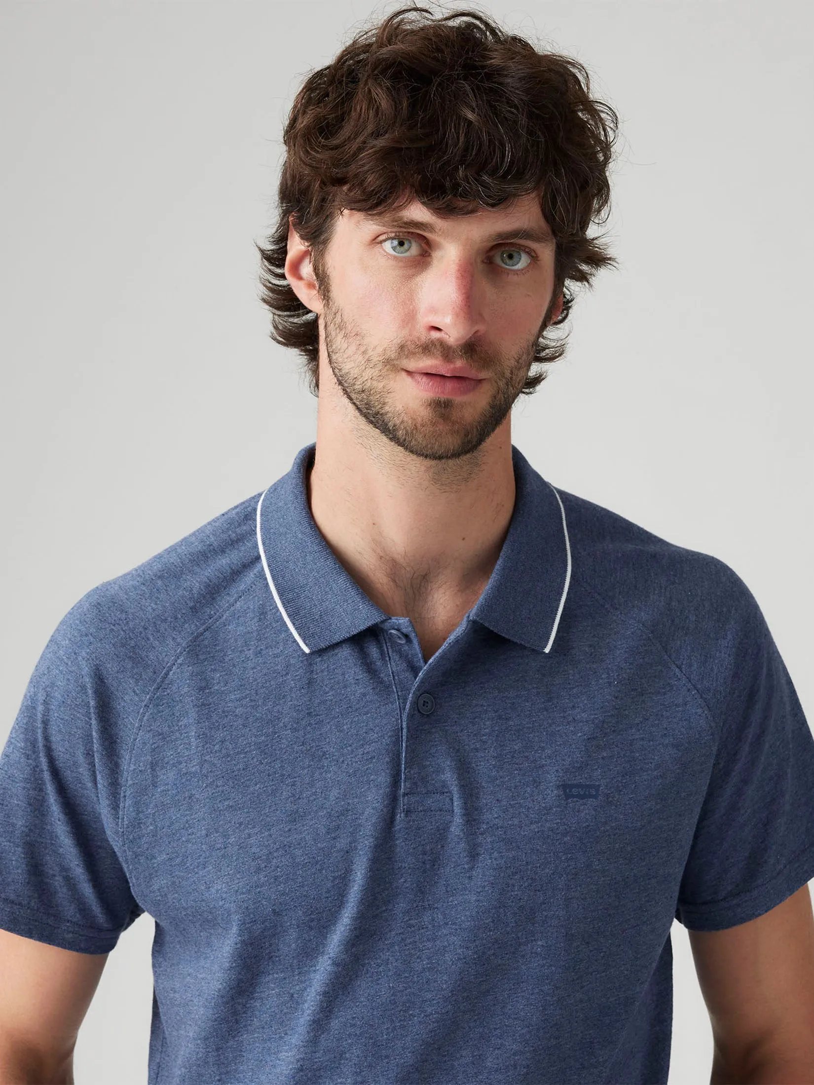 LEVI'S Men's Shoreline Tech Polo Blues LEVI'S Men's Shoreline Tech Polo Blues