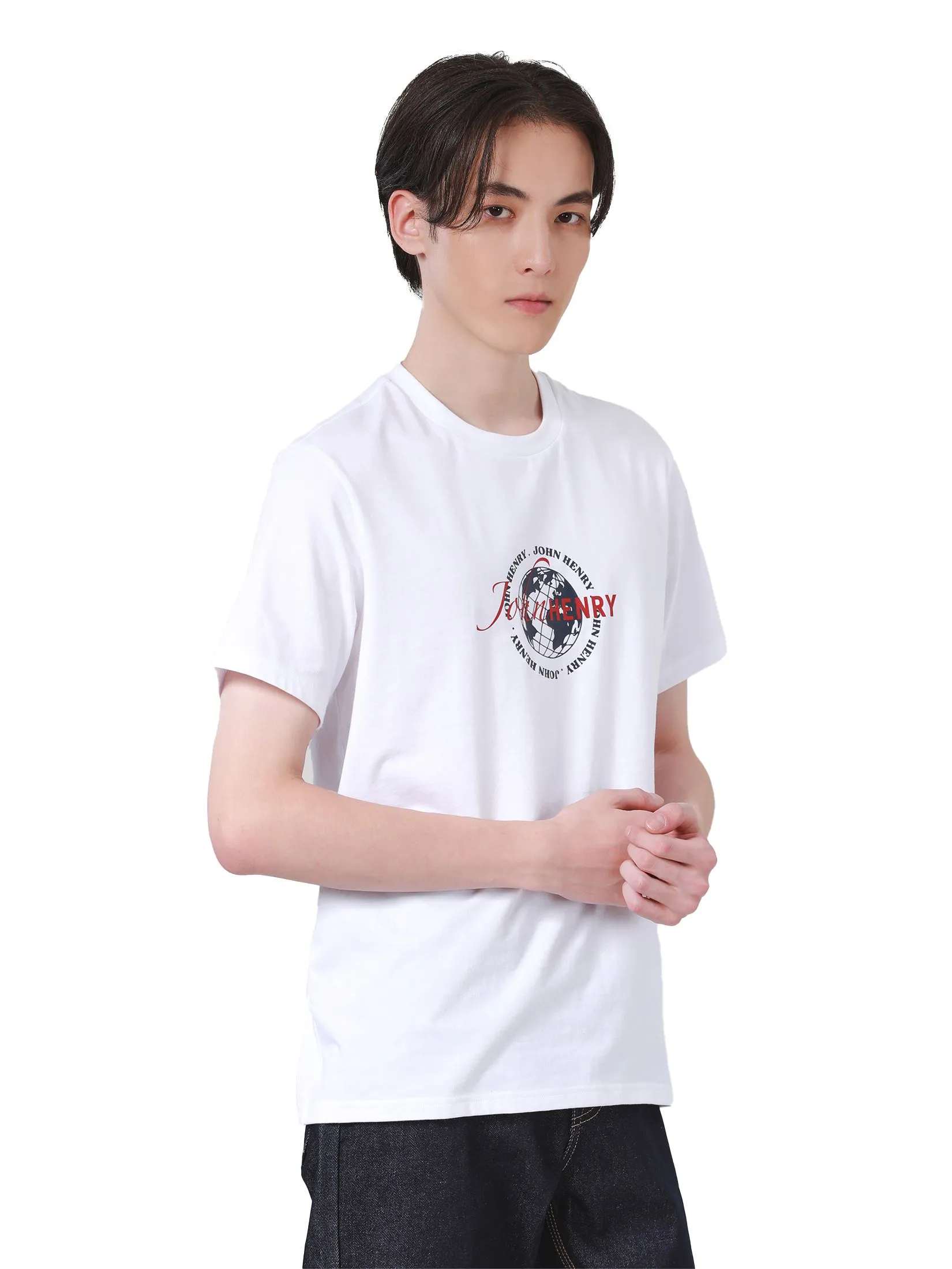 JOHN HENRY Men's T-Shirts (Slim Fit) ICONIC AF White JOHN HENRY Men's T-Shirts (Slim Fit) ICONIC AF White
