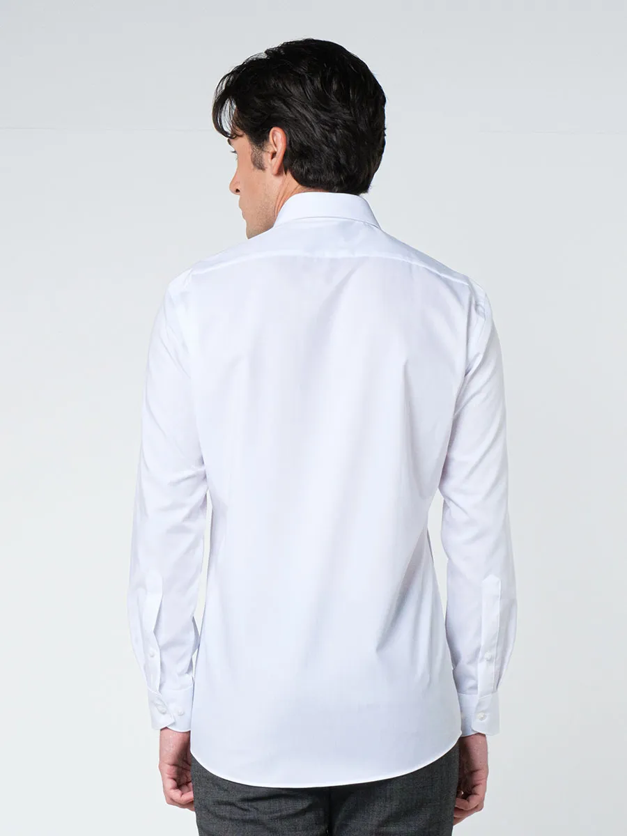 OLYMP MEN SHIRT LONG SLEEVES MODERN FIT WHITE OLYMP MEN SHIRT LONG SLEEVES MODERN FIT WHITE