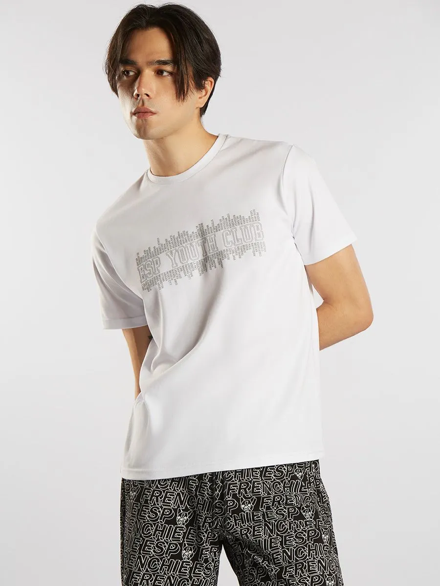ESP ESP High Density Print Tee Shirt Men White ESP ESP High Density Print Tee Shirt Men White
