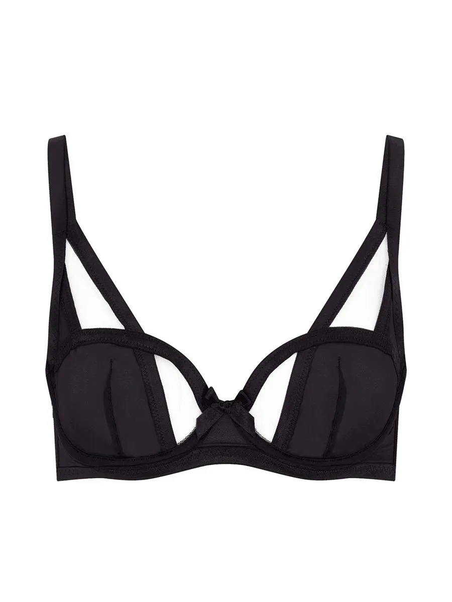 AGENT PROVOCATEUR Women Balconette Underwired Bra Black AGENT PROVOCATEUR Women Balconette Underwired Bra Black