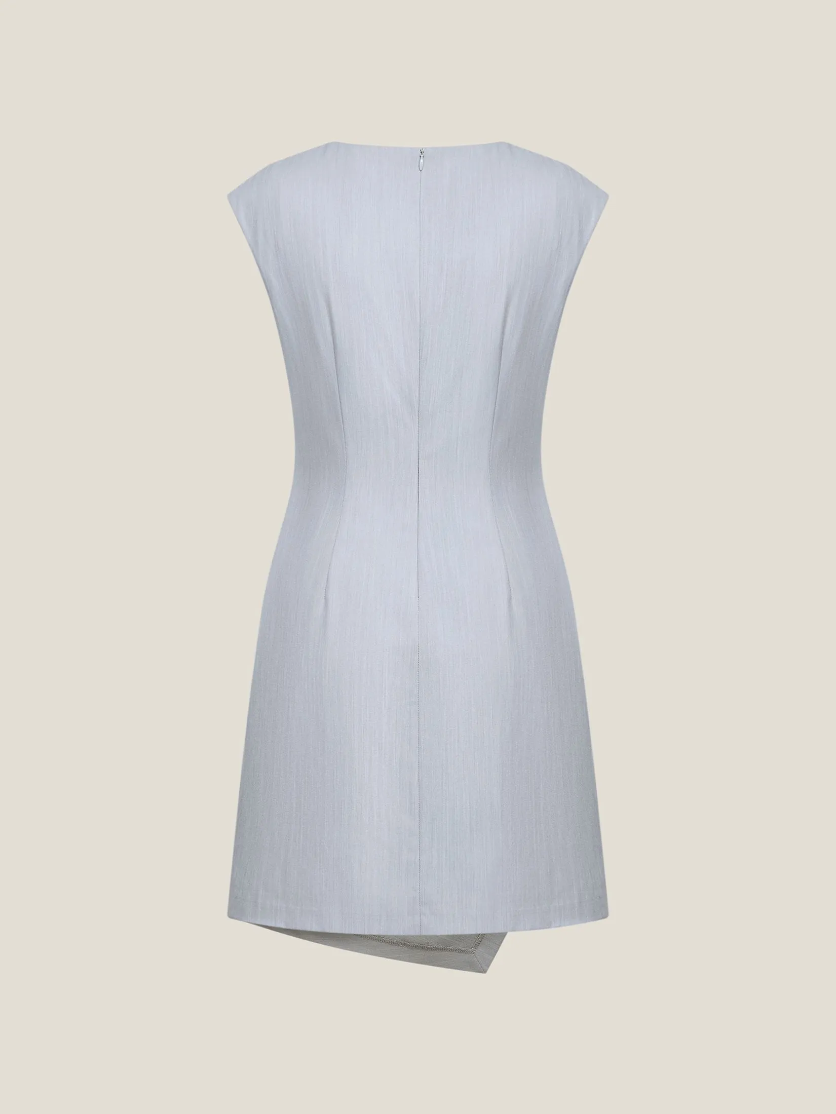 G2000 Women Clothing Anti Uv Asymmetrical Hem Dress  A-Shape - Grey G2000 Women Clothing Anti Uv Asymmetrical Hem Dress  A-Shape - Grey