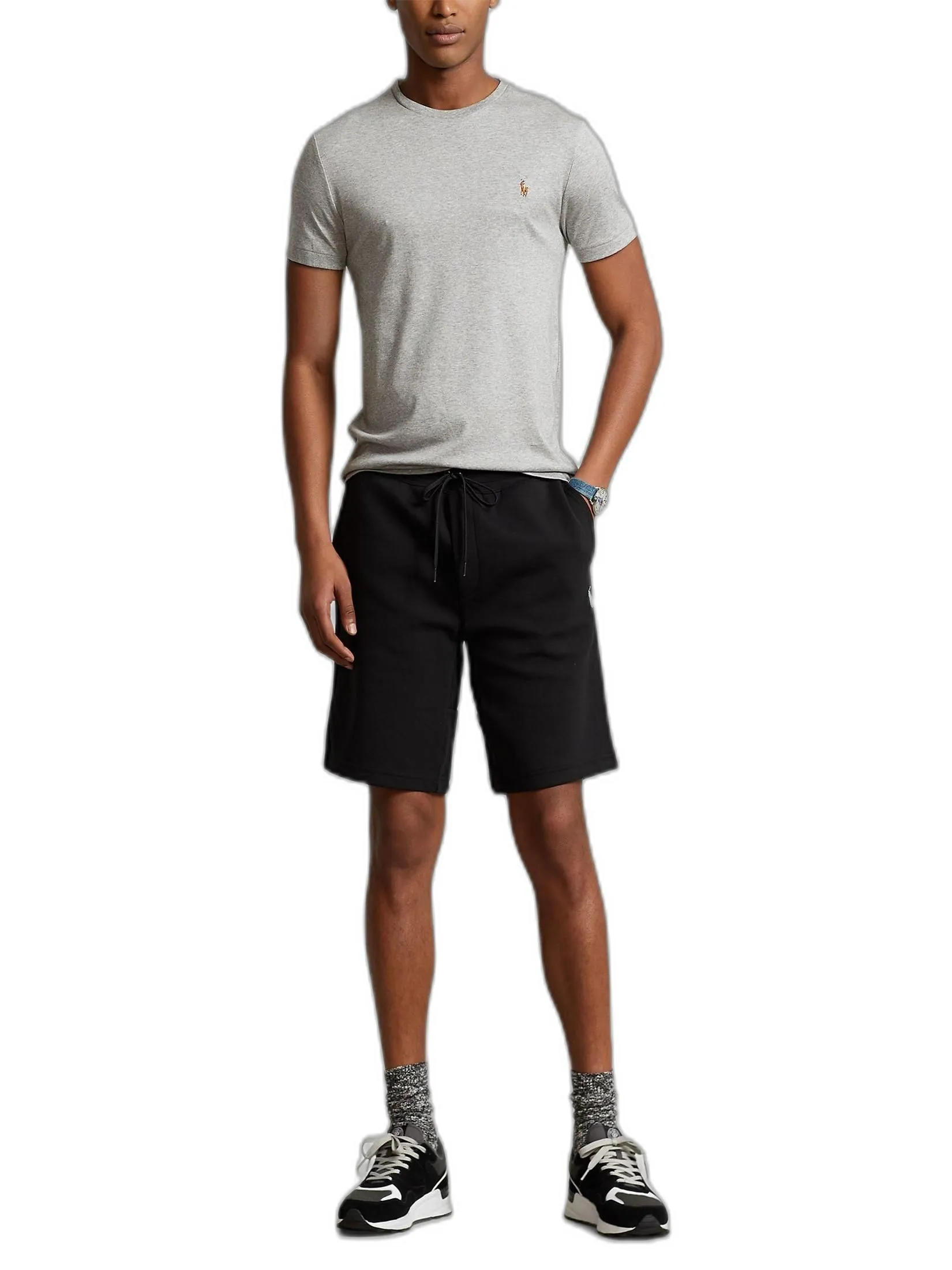 POLO RALPH LAUREN TEE-Custom Slim Fit Soft Cotton T-Shirt MNPOTSH1N820102 020 GREY POLO RALPH LAUREN TEE-Custom Slim Fit Soft Cotton T-Shirt MNPOTSH1N820102 020 GREY