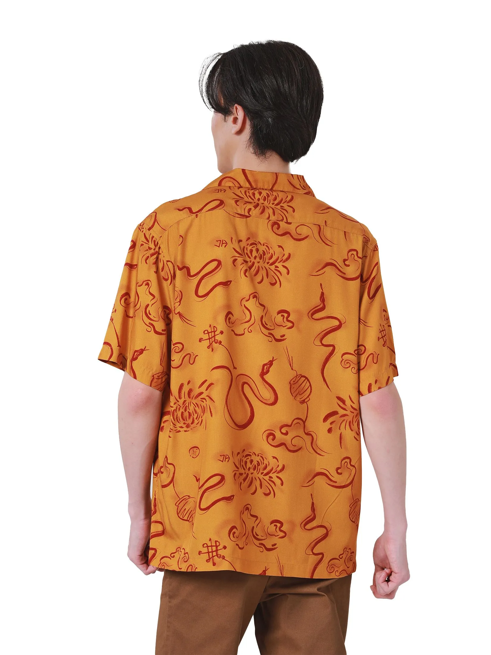 JOHN HENRY Men's Short Sleeves Shirts (Relaxed Fit) CHINESE NEW YEAR Khaki JOHN HENRY Men's Short Sleeves Shirts (Relaxed Fit) CHINESE NEW YEAR Khaki
