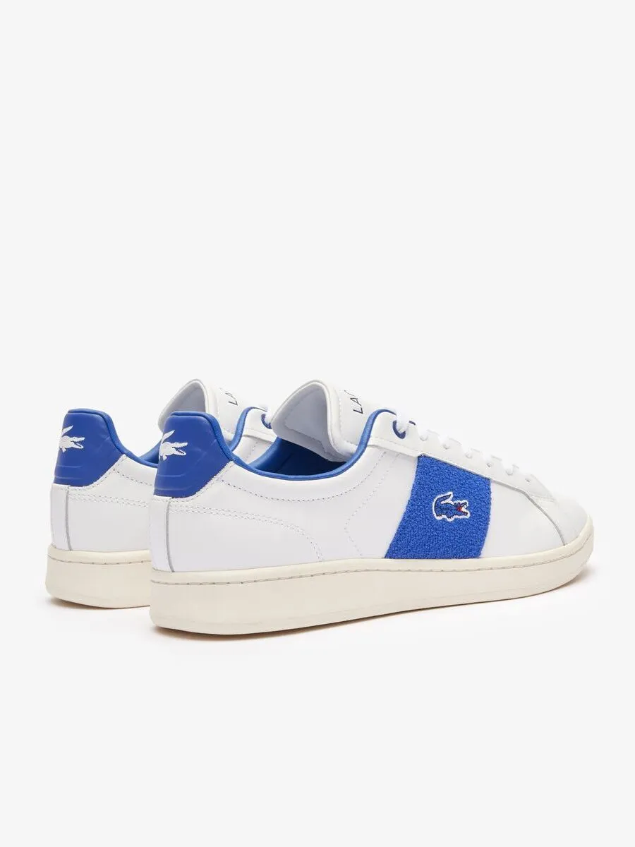 LACOSTE White Men’s Carnaby Pro Cgr Bar Leather Trainers