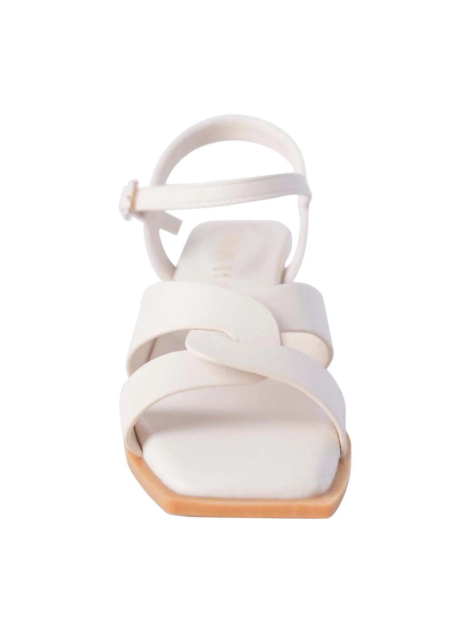 VILLAINS SF SCABIOSA Women's Comfort Heeled Sandals WHITE VILLAINS SF SCABIOSA Women's Comfort Heeled Sandals WHITE