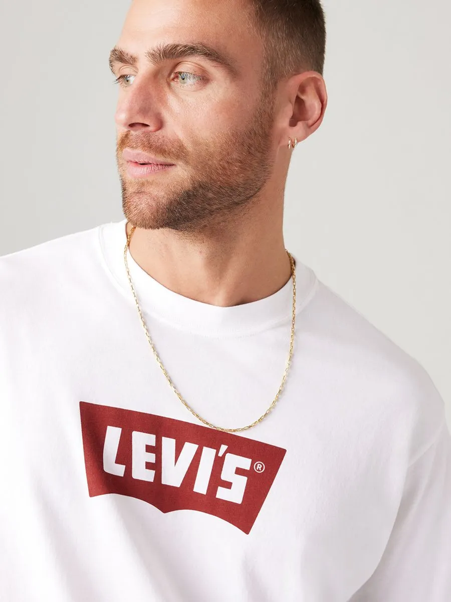 LEVI'S Men's Vintage Batwing Graphic T-Shirt Vintage Chili Oil Batwing White+ LEVI'S Men's Vintage Batwing Graphic T-Shirt Vintage Chili Oil Batwing White+