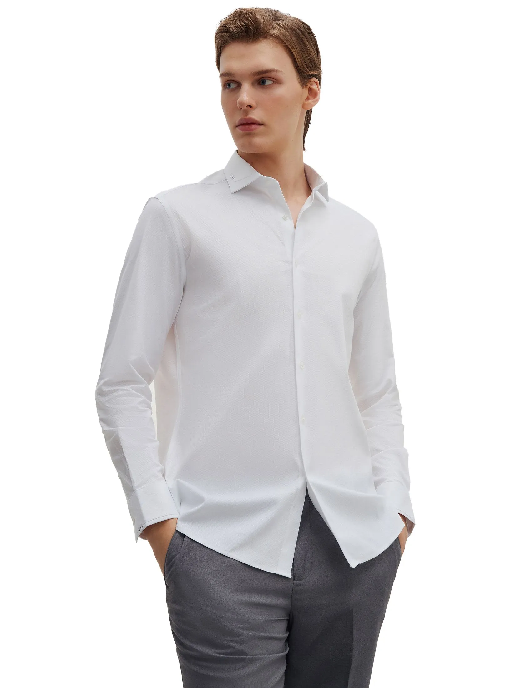 G2000 Men Clothing Non -Iron Smart Fit Shirt  Smart Fit - White G2000 Men Clothing Non -Iron Smart Fit Shirt  Smart Fit - White