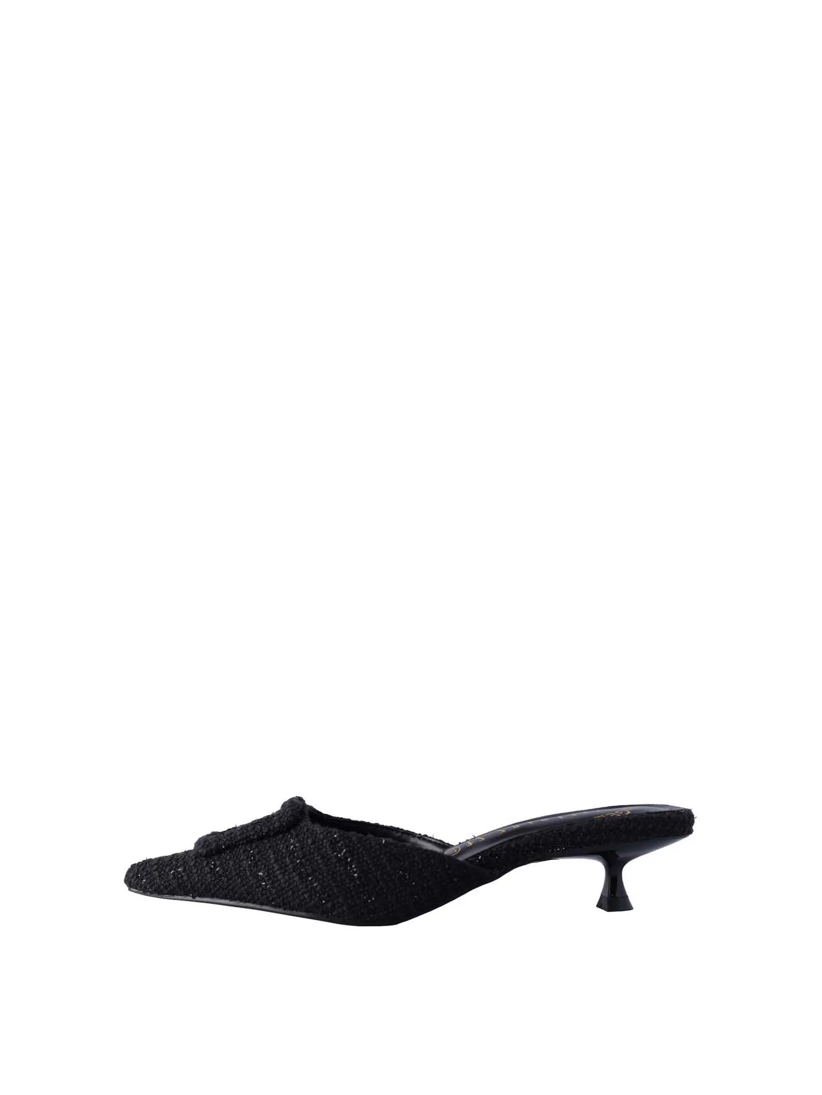 VILLAINS SF ELVA Women's Mule Heels BLACK VILLAINS SF ELVA Women's Mule Heels BLACK