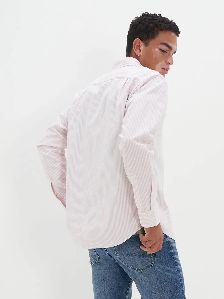 American Eagle MEN 2104 INT CF BTD BENGAL STRIPE OXFORD W EAGLE 610 LIGHT PINK American Eagle MEN 2104 INT CF BTD BENGAL STRIPE OXFORD W EAGLE 610 LIGHT PINK