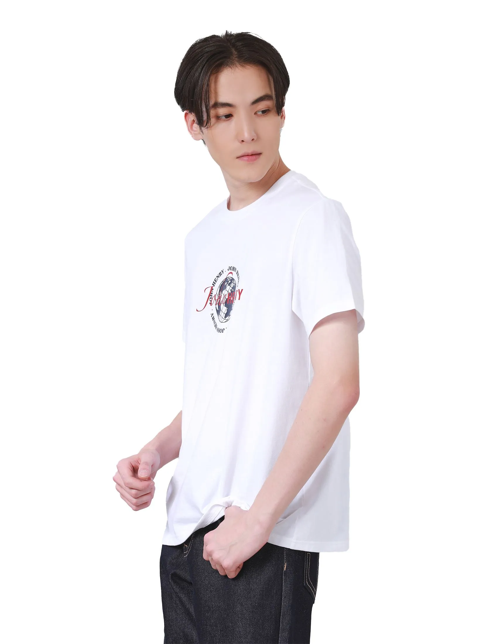 JOHN HENRY Men's T-Shirts (Slim Fit) ICONIC AF White JOHN HENRY Men's T-Shirts (Slim Fit) ICONIC AF White