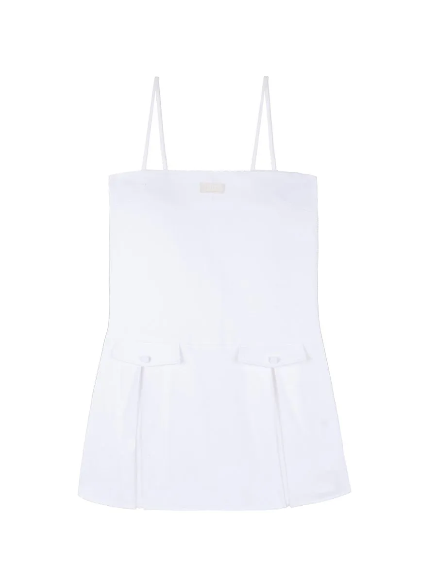KLOSET (LS24)Strappy Mini Dress WHITE KLOSET (LS24)Strappy Mini Dress WHITE