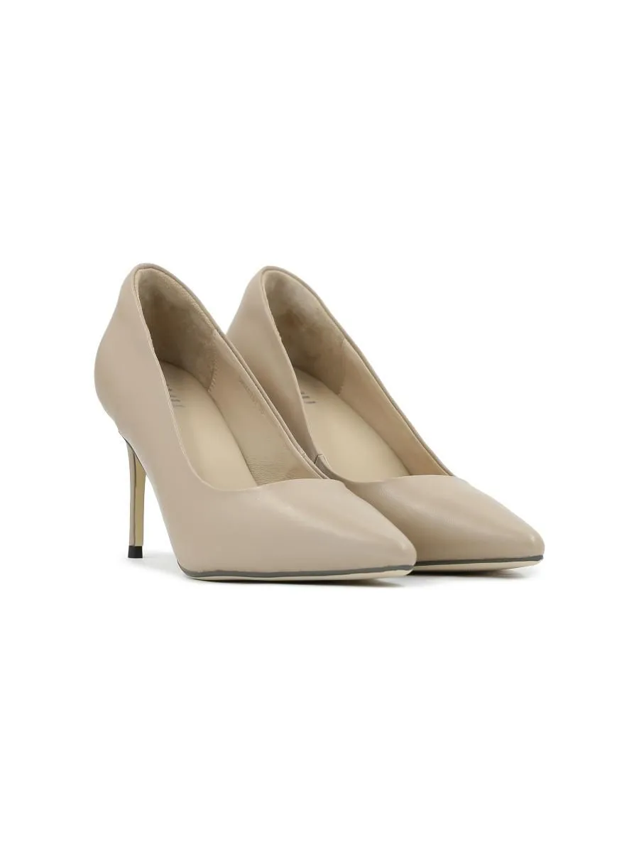 SHU WOMEN  CELEB HEELS 3.5" IN MILAN - MATTE NUDE SHU WOMEN  CELEB HEELS 3.5" IN MILAN - MATTE NUDE