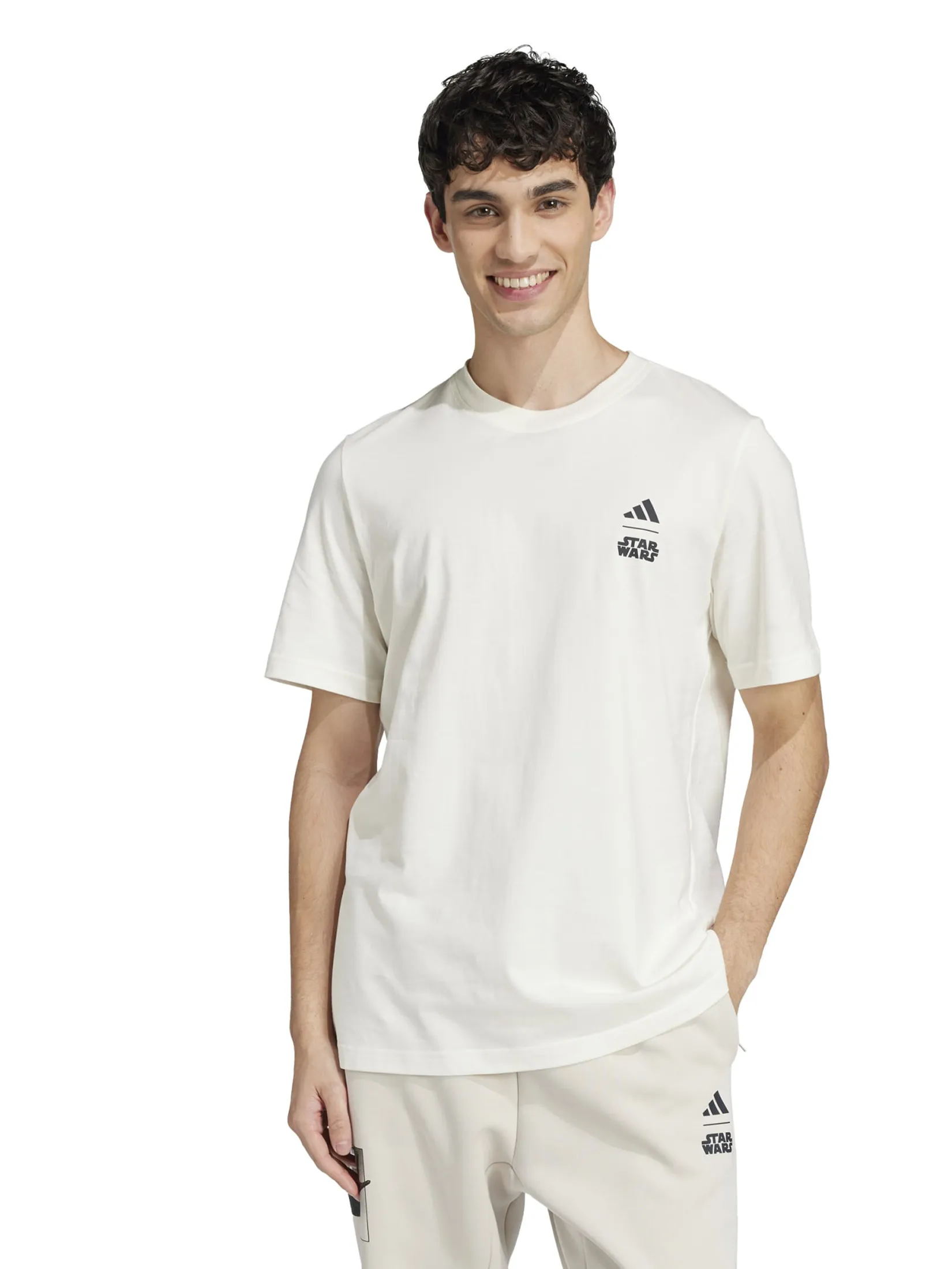 ADIDAS Men T-Shirt Regular Fit Back Graphic Adidas X Star Wars The Mandalorian ADIDAS Men T-Shirt Regular Fit Back Graphic Adidas X Star Wars The Mandalorian