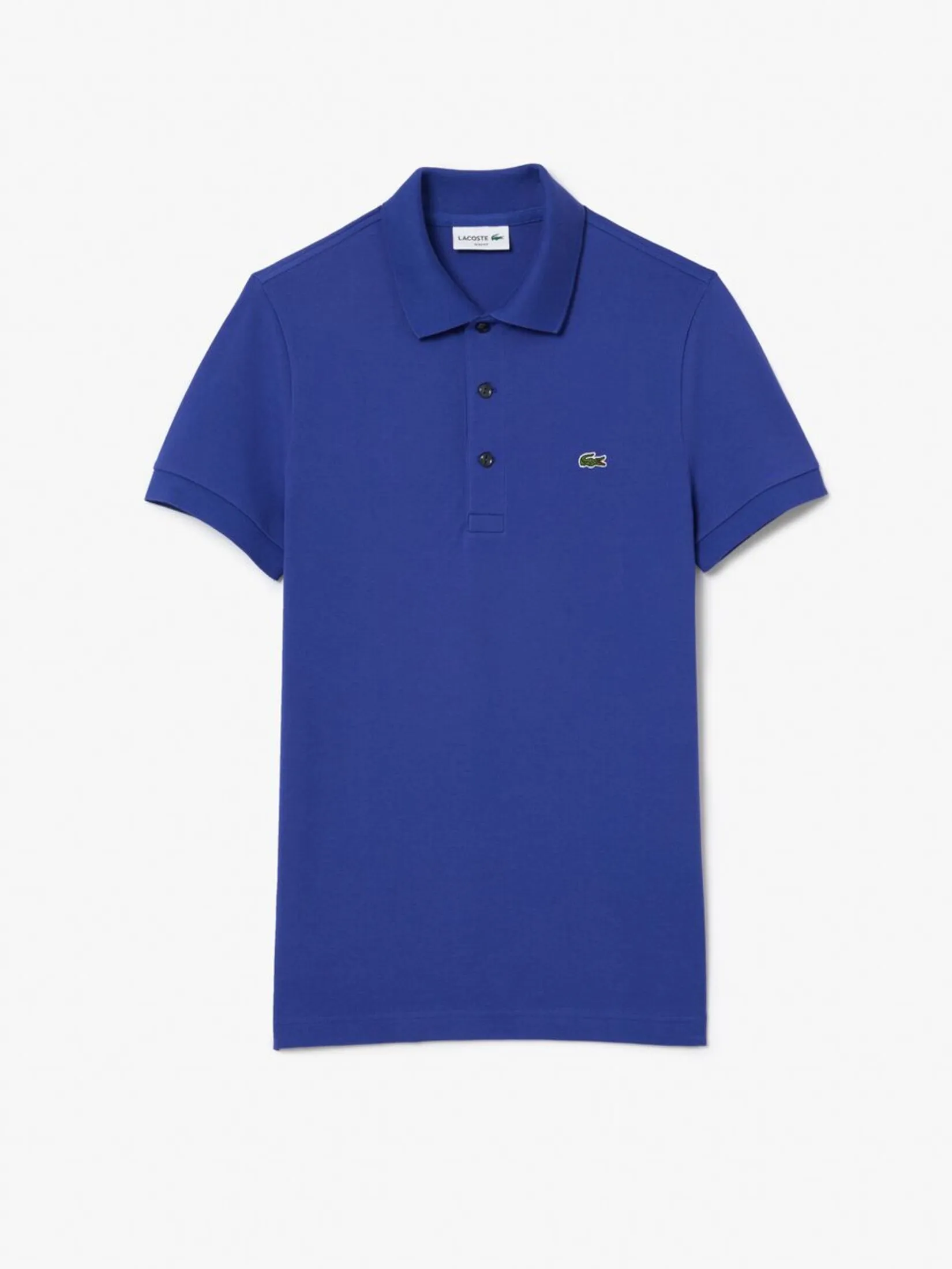 LACOSTE Slim Fit Stretch Mini Piqu  Polo Shirt Purple LACOSTE Slim Fit Stretch Mini Piqu  Polo Shirt Purple