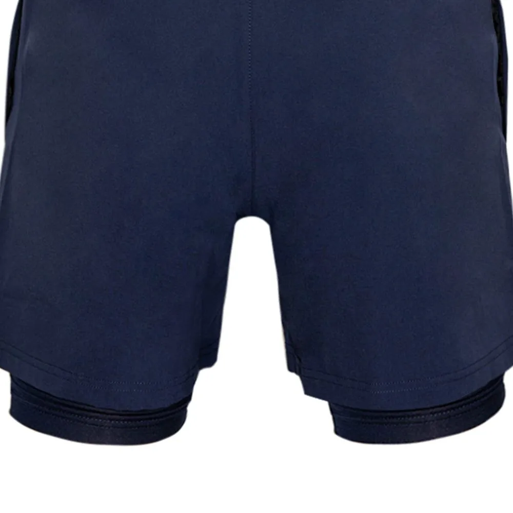 REEBOK Men Training Shorts 2 in 1 Blue - RE099AP212ELTH REEBOK Men Training Shorts 2 in 1 Blue - RE099AP212ELTH