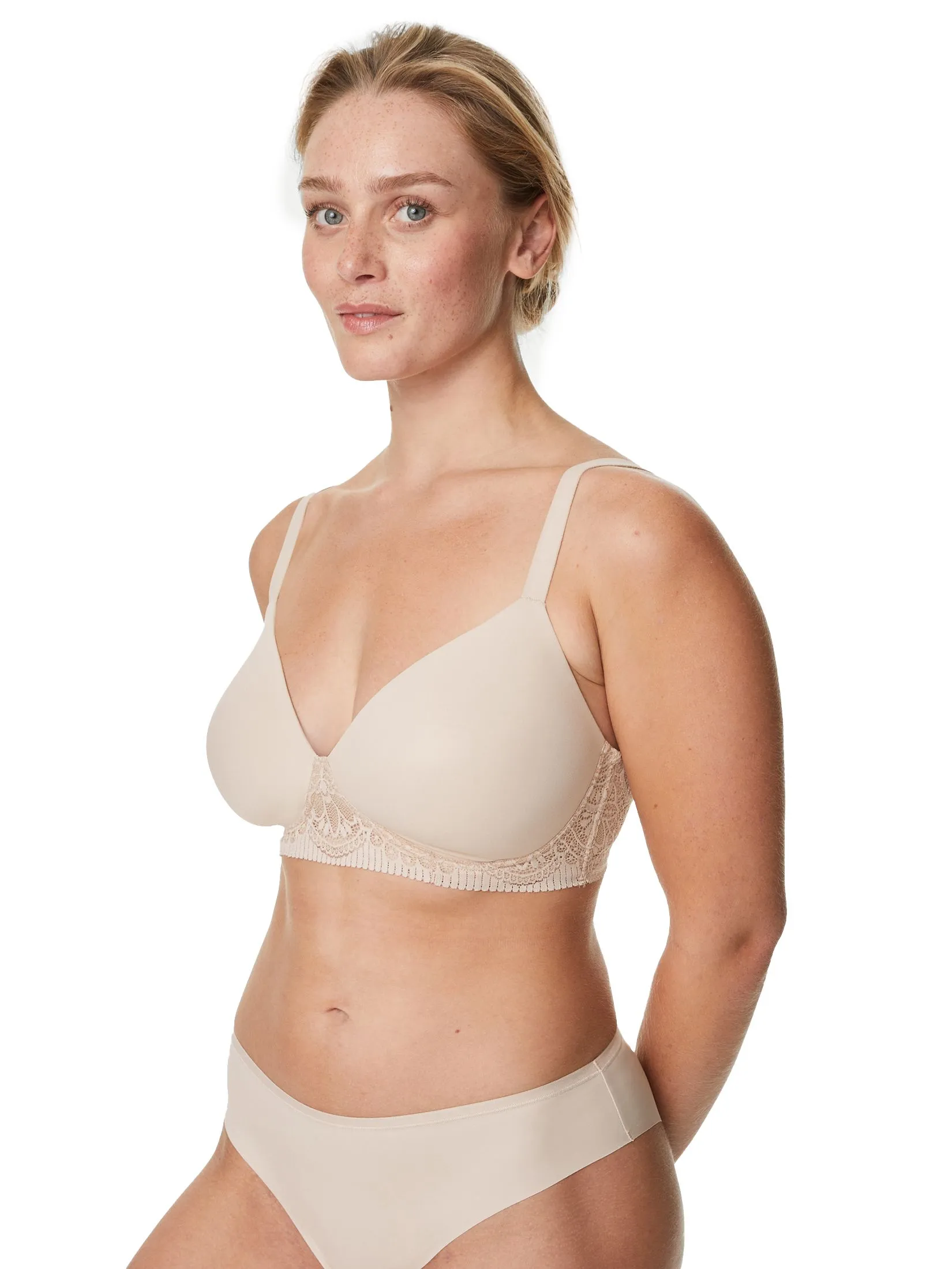 MARKS & SPENCER Women Bra Body Soft Non-Wired Full Cup Almond MARKS & SPENCER Women Bra Body Soft Non-Wired Full Cup Almond