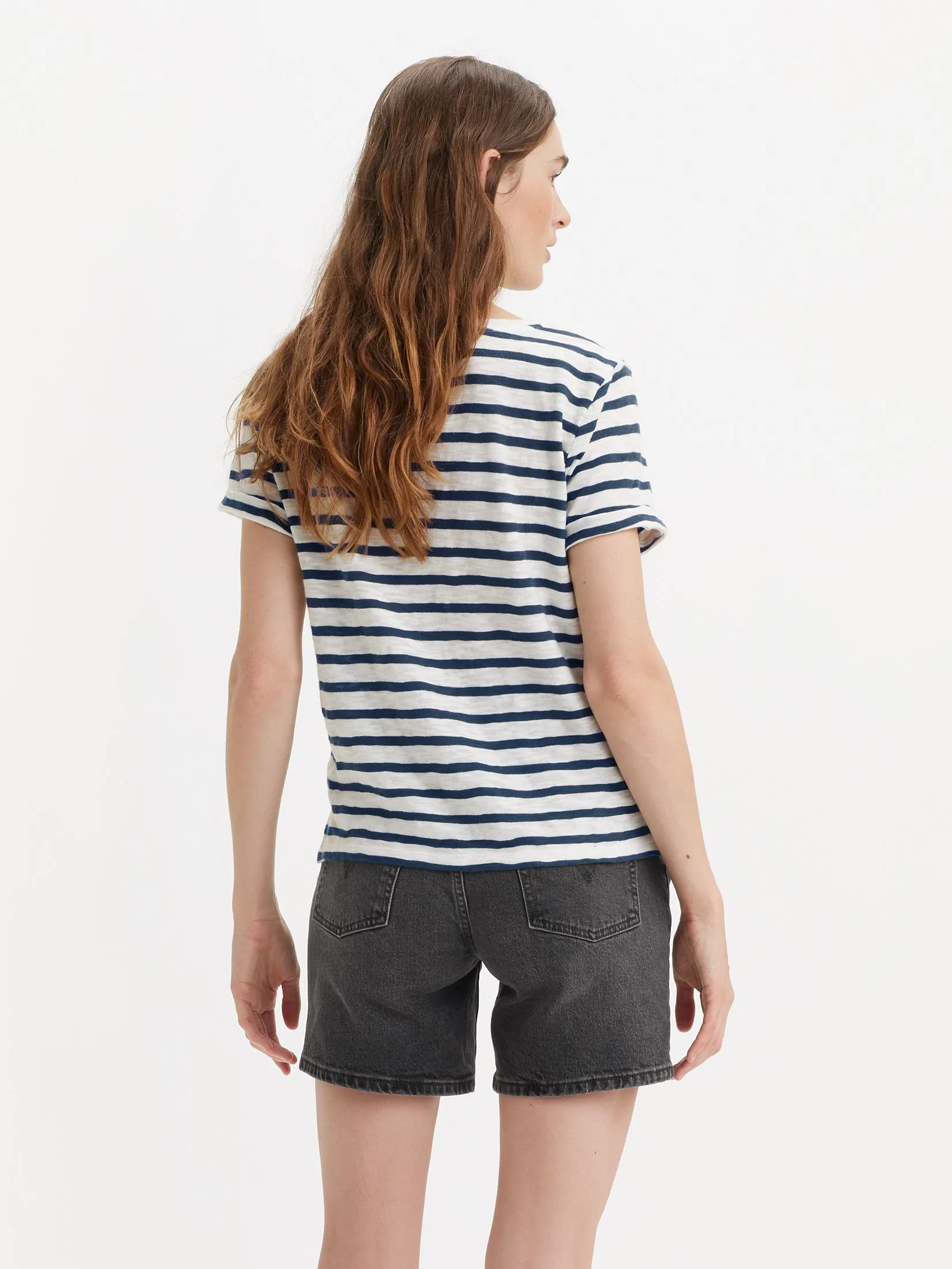 LEVI'S Women's Margot Short-Sleeve T-Shirt Blue LEVI'S Women's Margot Short-Sleeve T-Shirt Blue