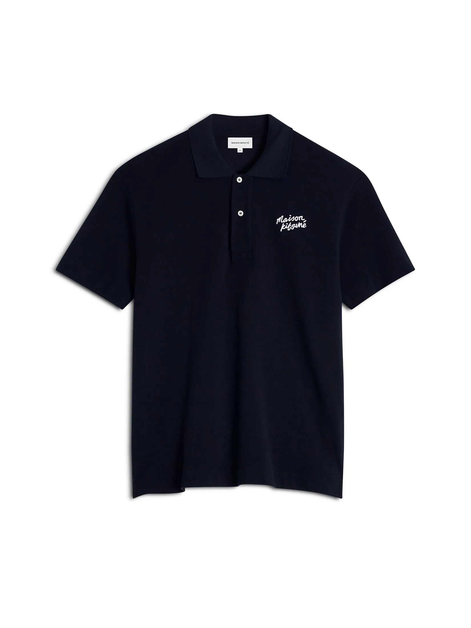 MAISON KITSUNE Men Polo Handwriting Comfort MAISON KITSUNE Men Polo Handwriting Comfort