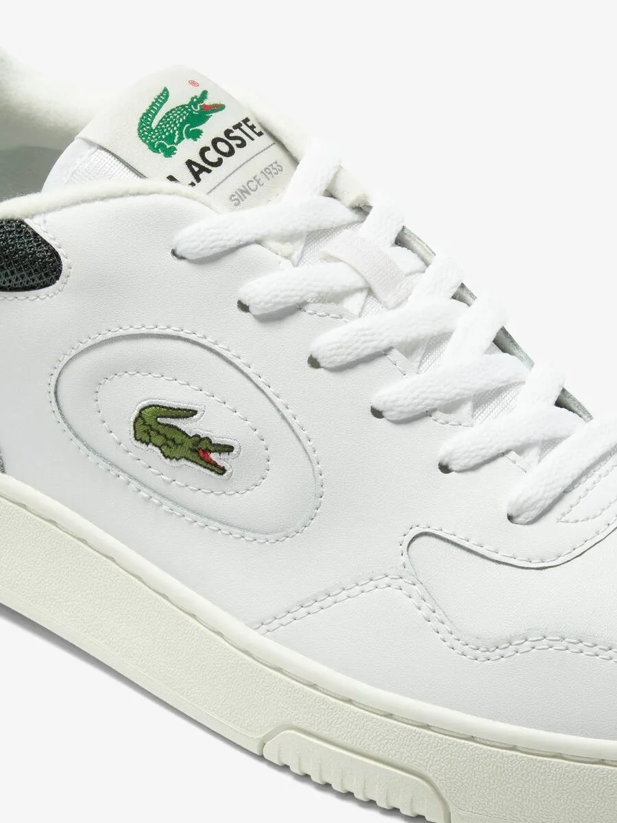 LACOSTE White Men’s Lineset Leather Trainers LACOSTE White Men’s Lineset Leather Trainers