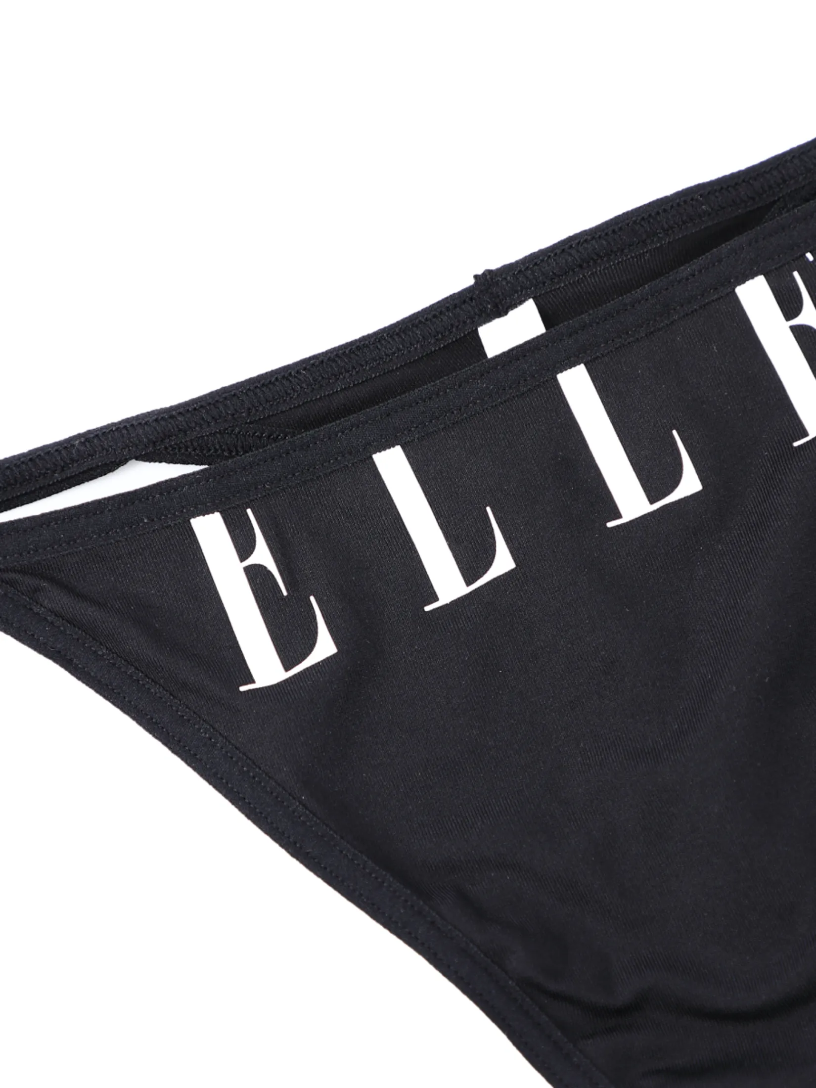 ELLE LINGERIE Women G-String Lowrise Panties LU8719 - Black ELLE LINGERIE Women G-String Lowrise Panties LU8719 - Black