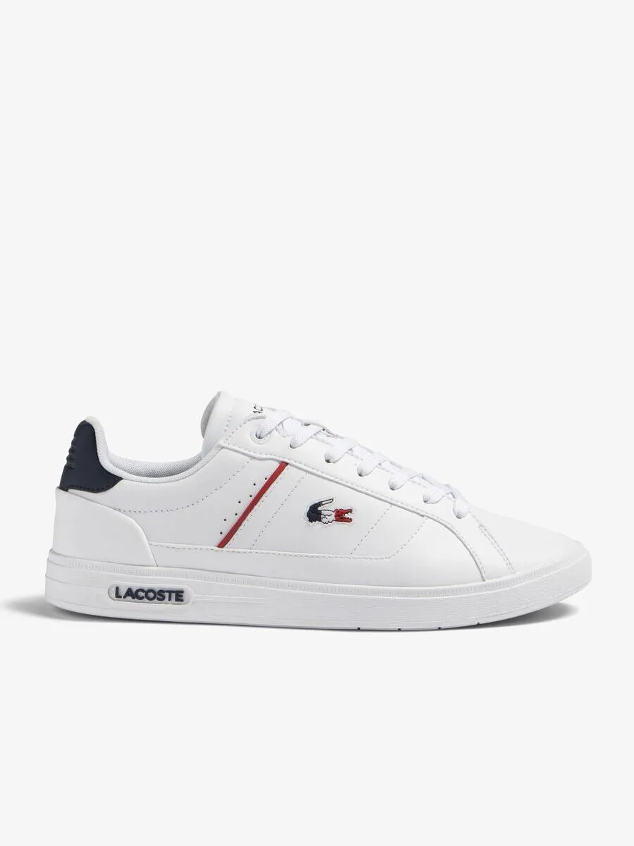 LACOSTE White Men’s Lacoste Europa Pro Leather Heel Pop Trainers LACOSTE White Men’s Lacoste Europa Pro Leather Heel Pop Trainers