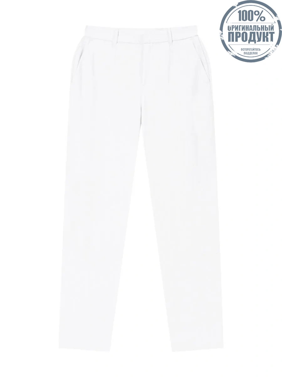 GIORDANO Women's 180° Expandable Waistband slim suit pants Albumen white GIORDANO Women's 180° Expandable Waistband slim suit pants Albumen white