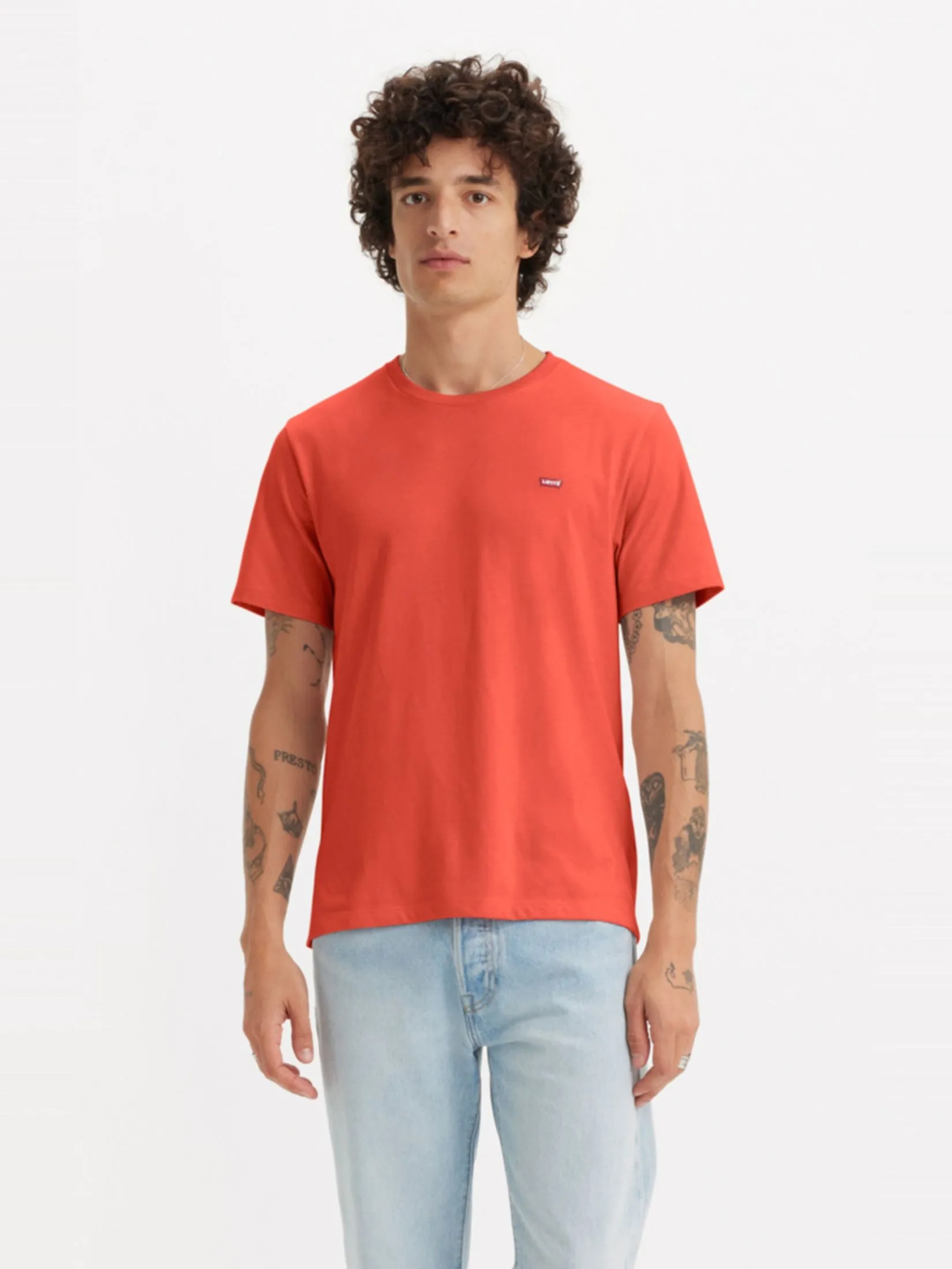 LEVI'S Men's Original Housemark T-Shirt Orange LEVI'S Men's Original Housemark T-Shirt Orange
