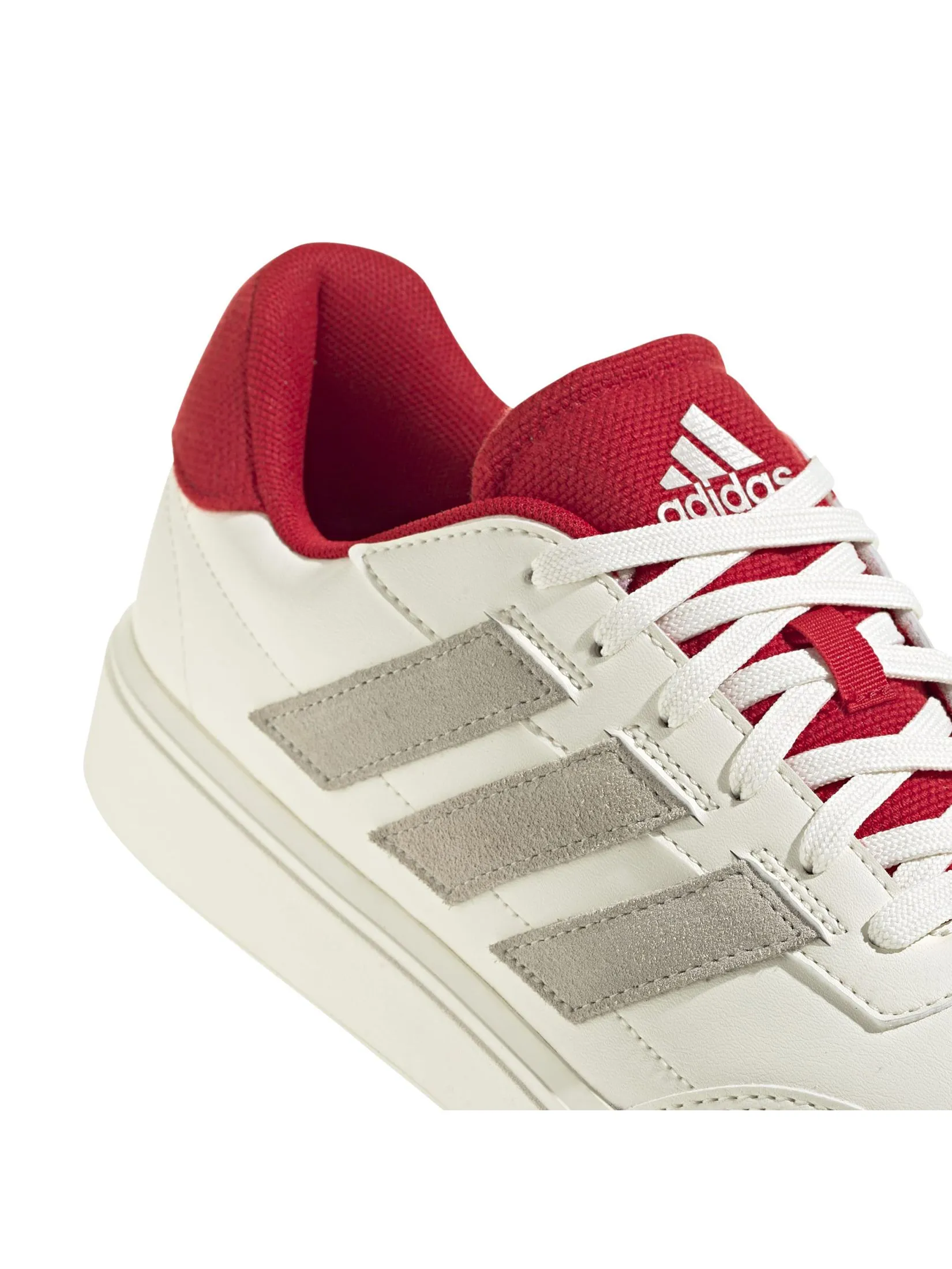 ADIDAS Men Shoes Courtblock Off White / Wonder Beige / Better Scarlet ADIDAS Men Shoes Courtblock Off White / Wonder Beige / Better Scarlet