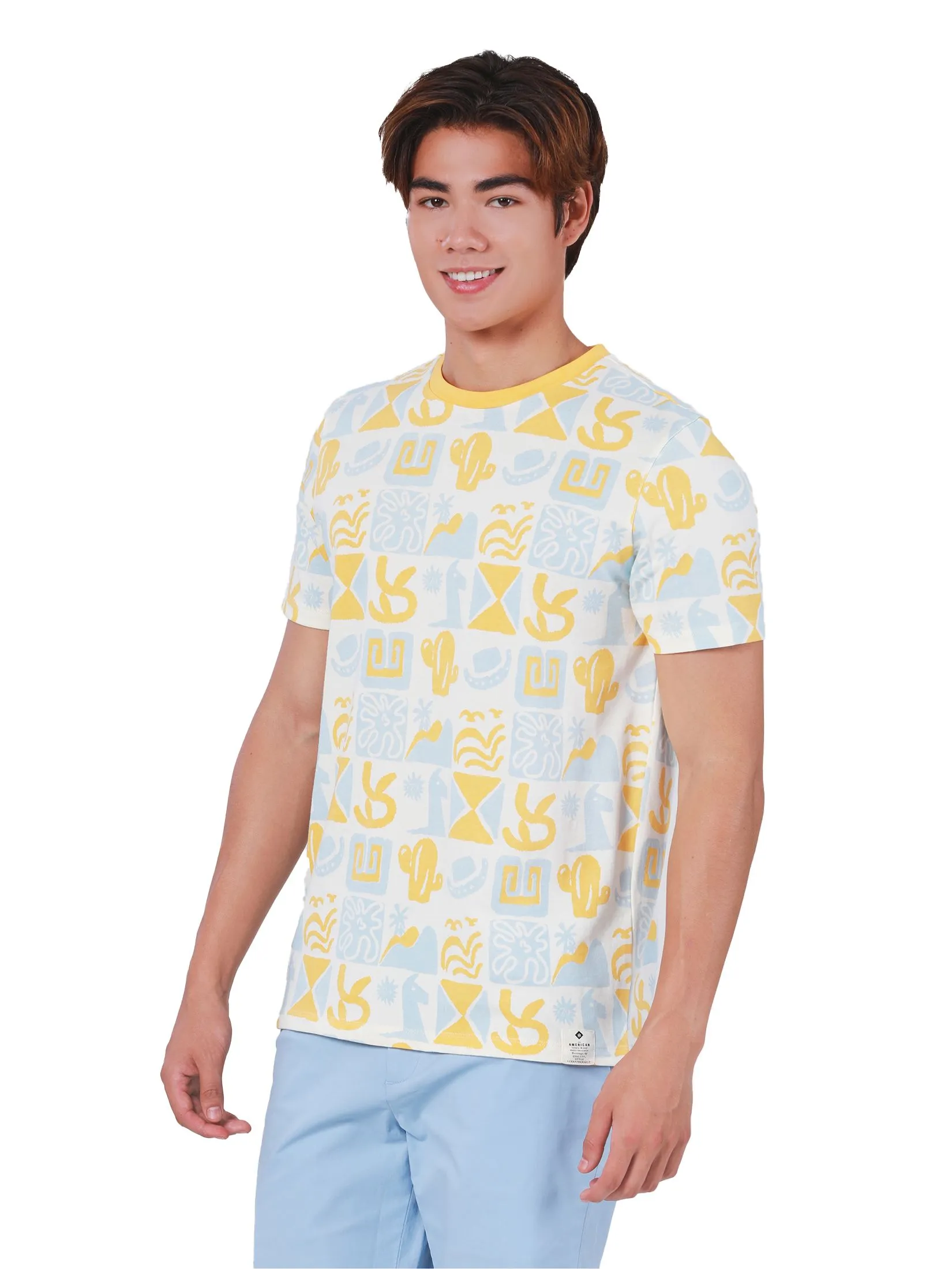 JOHN HENRY Men's T-Shirts (Slim Fit) REJUVENATE VACATION Yellow JOHN HENRY Men's T-Shirts (Slim Fit) REJUVENATE VACATION Yellow