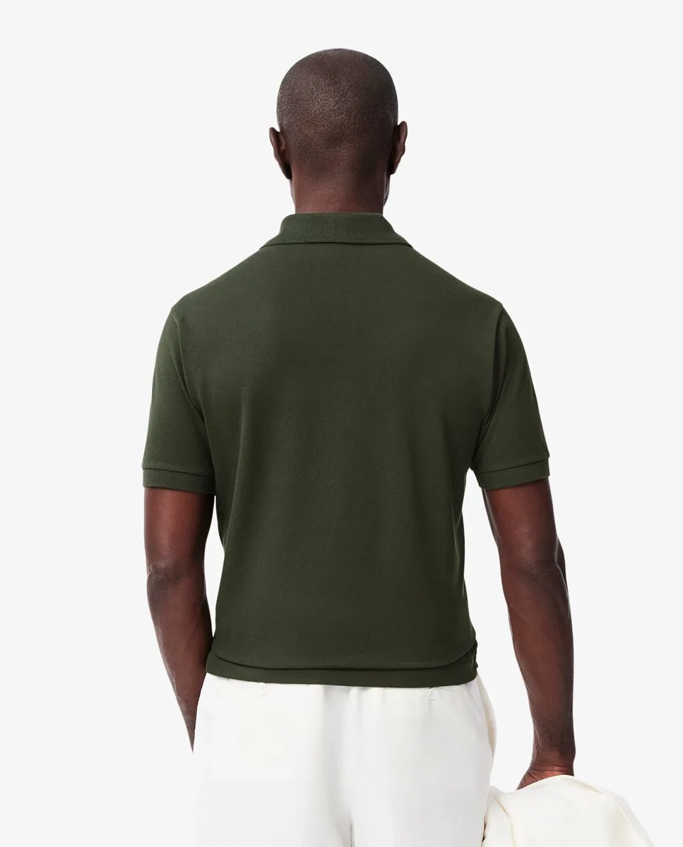 LACOSTE Classic Fit L.12.12 Original Piqu  Polo Shirt Grey LACOSTE Classic Fit L.12.12 Original Piqu  Polo Shirt Grey