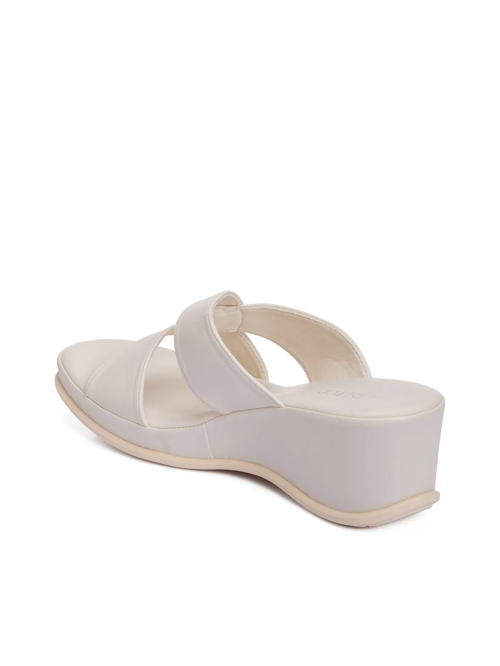 EVERSINCE Women Wedge Sandals Cross Strap EVERSINCE Women Wedge Sandals Cross Strap