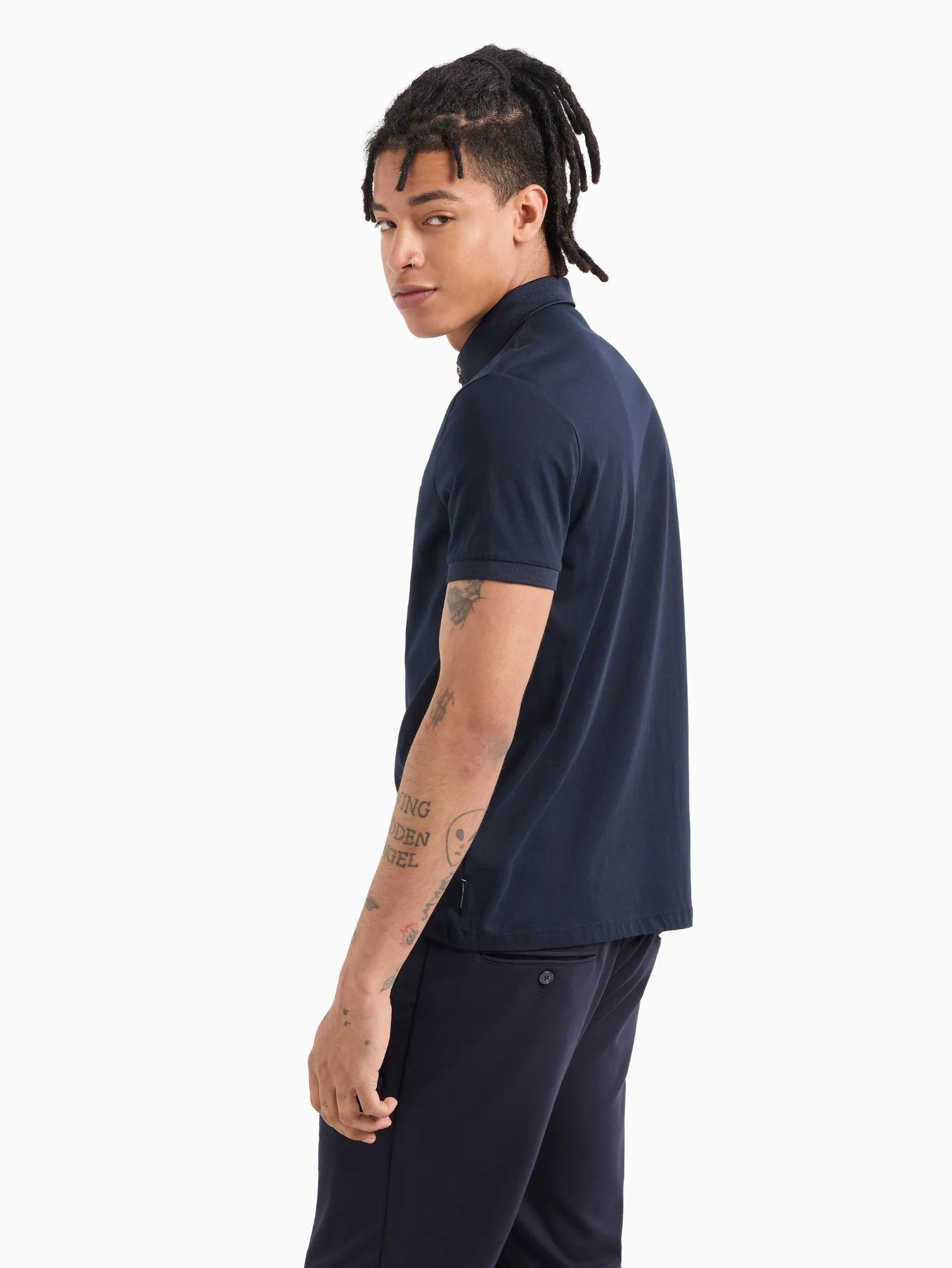 ARMANI EXCHANGE Polo Men 8NZF80-Z8H4Z-1510 Navy Blue ARMANI EXCHANGE Polo Men 8NZF80-Z8H4Z-1510 Navy Blue
