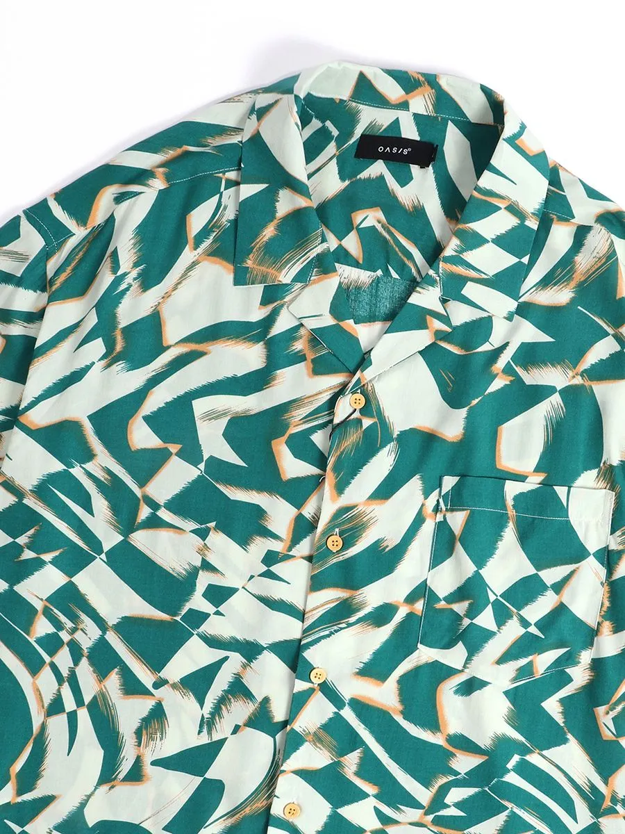 OASIS Men's Short sleeve Shirt Green OASIS Men's Short sleeve Shirt Green