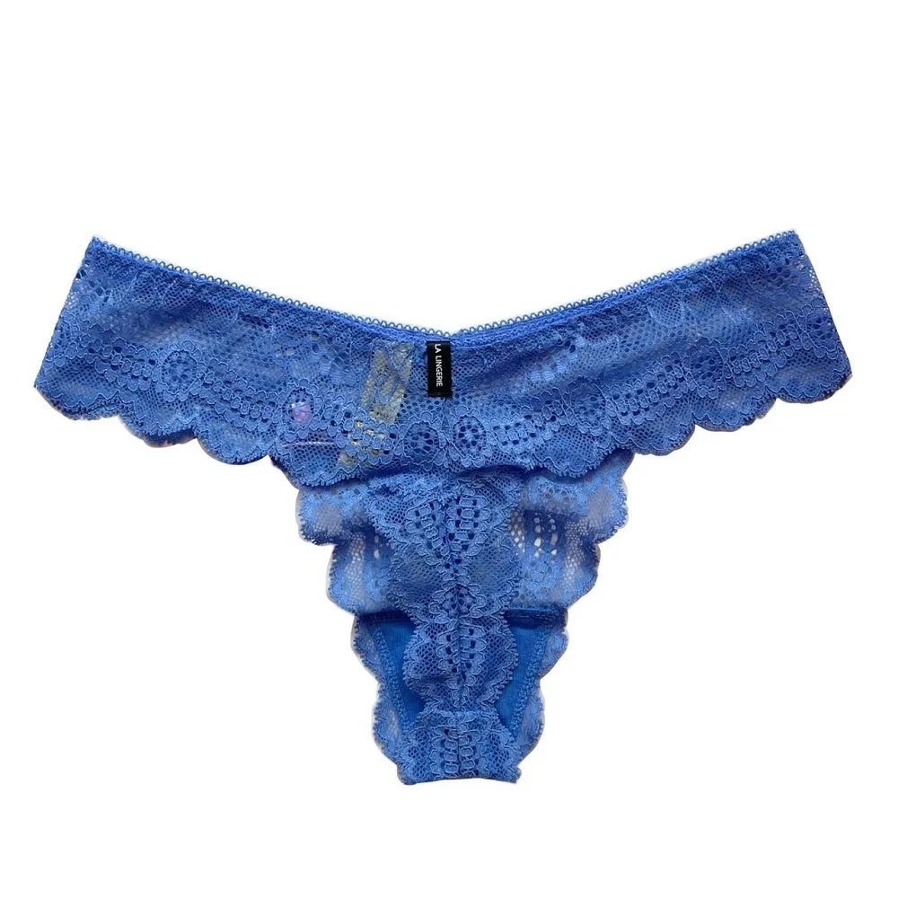 SKINN INTIMATE Bule Color T-back Lace Panty (Made in Korea) SKINN INTIMATE Bule Color T-back Lace Panty (Made in Korea)