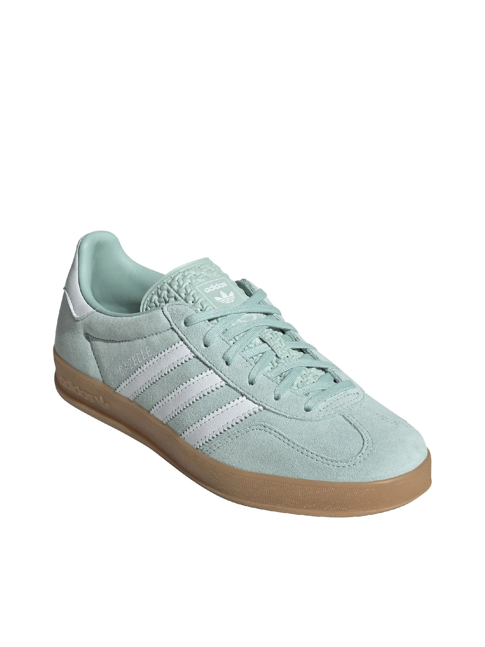 ADIDAS Women Sneakers Gazelle Indoor JS1396 Green / Ash Green / Gum 3 / Ftwr White ADIDAS Women Sneakers Gazelle Indoor JS1396 Green / Ash Green / Gum 3 / Ftwr White