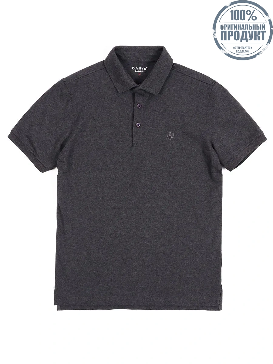 OASIS Men's short sleeve polo shirt Dark grey OASIS Men's short sleeve polo shirt Dark grey