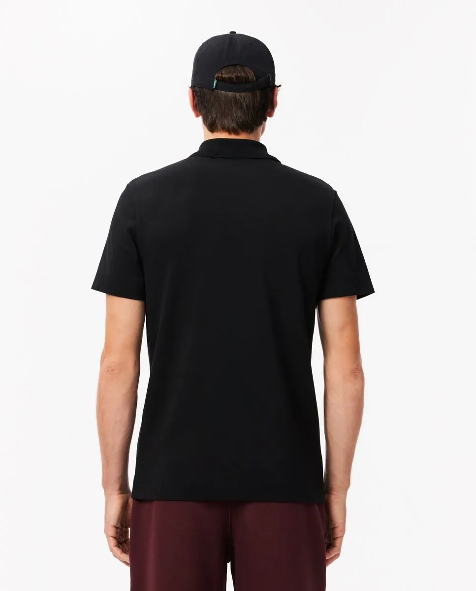 LACOSTE Regular Fit Lacoste Movement Polo Shirt Black LACOSTE Regular Fit Lacoste Movement Polo Shirt Black