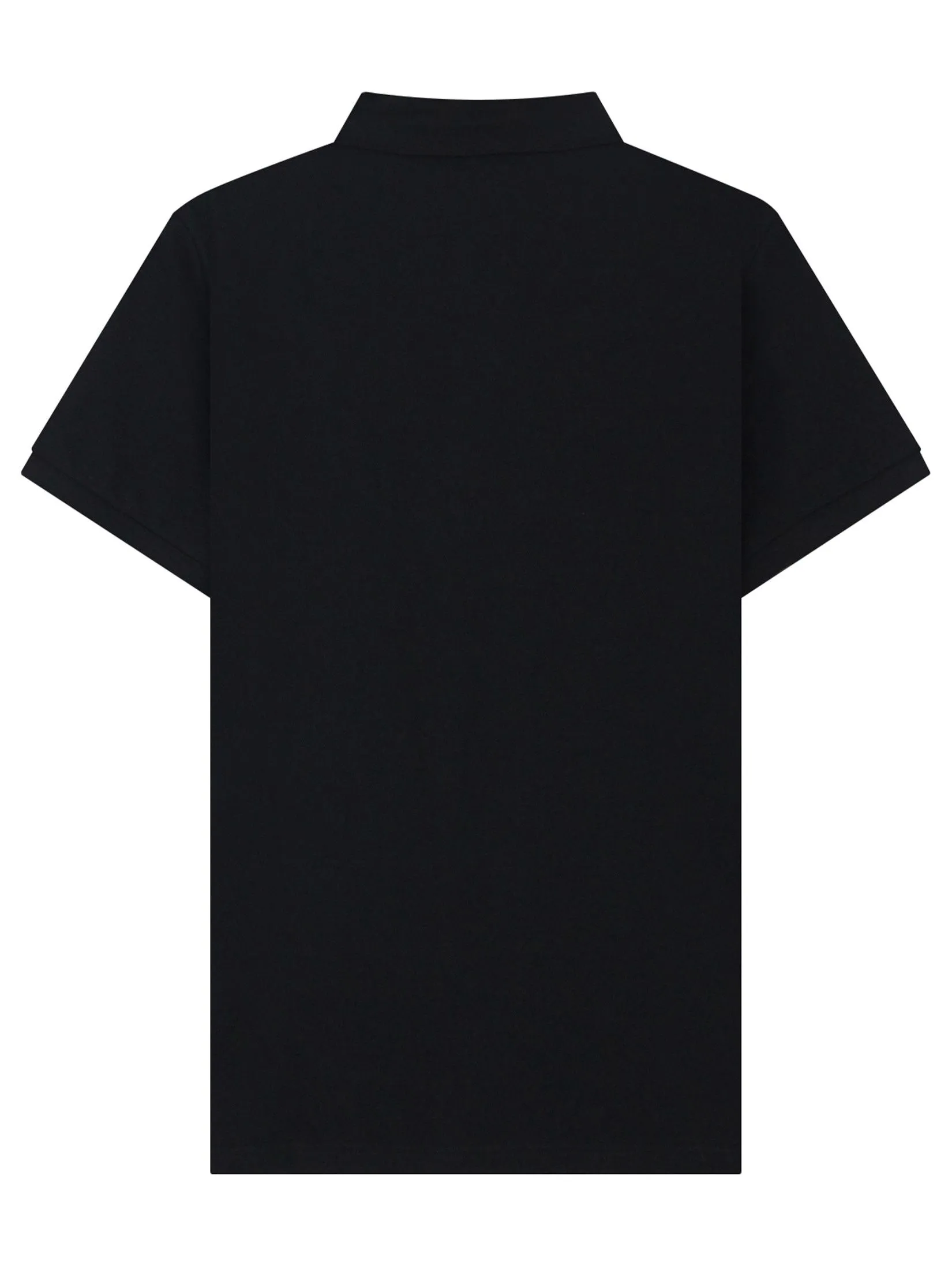 GIORDANO Men's Slim Cotton Lycra Polo Black GIORDANO Men's Slim Cotton Lycra Polo Black