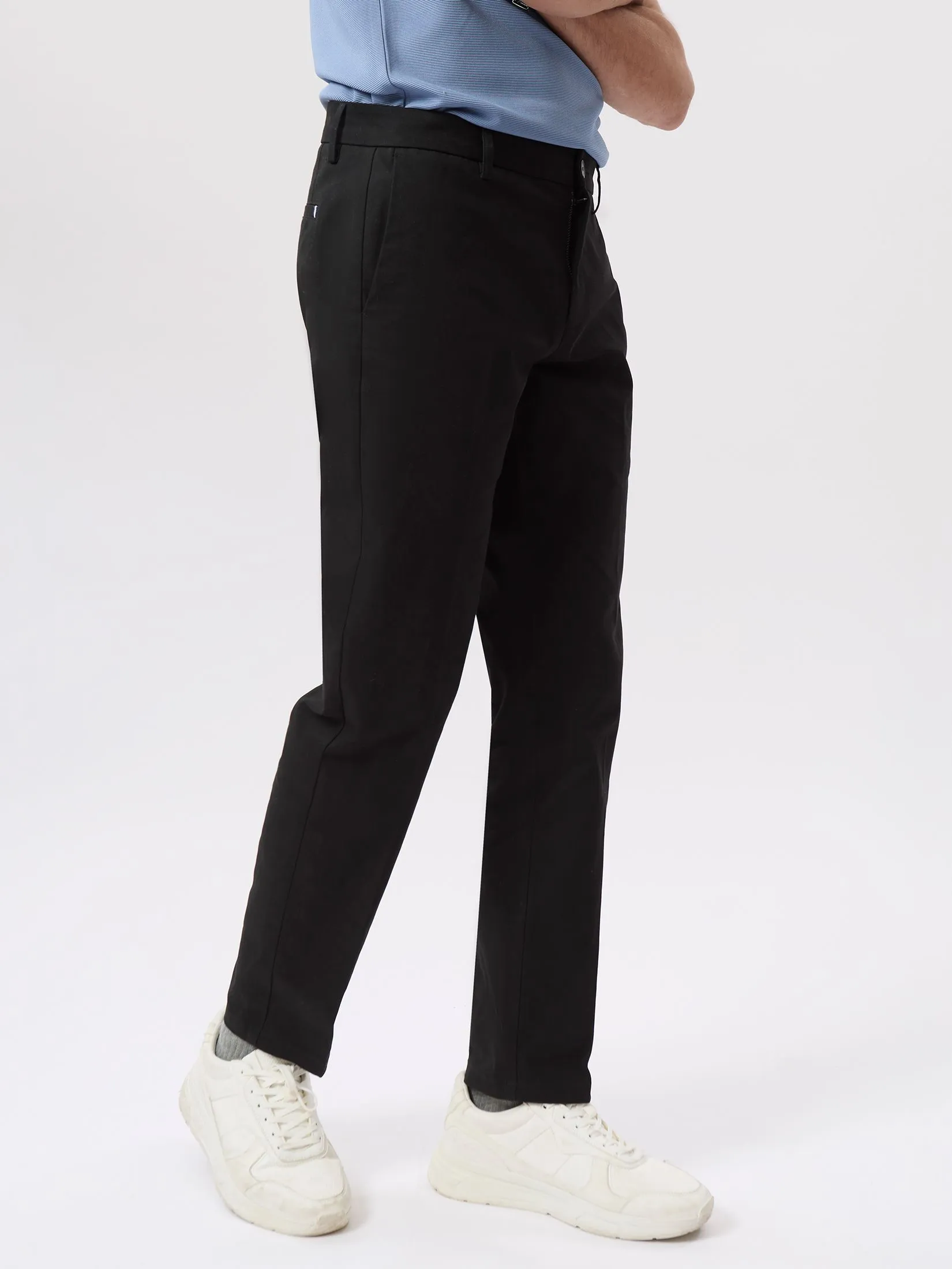LTD Slim Fit Chino Pants Men Black LTD Slim Fit Chino Pants Men Black